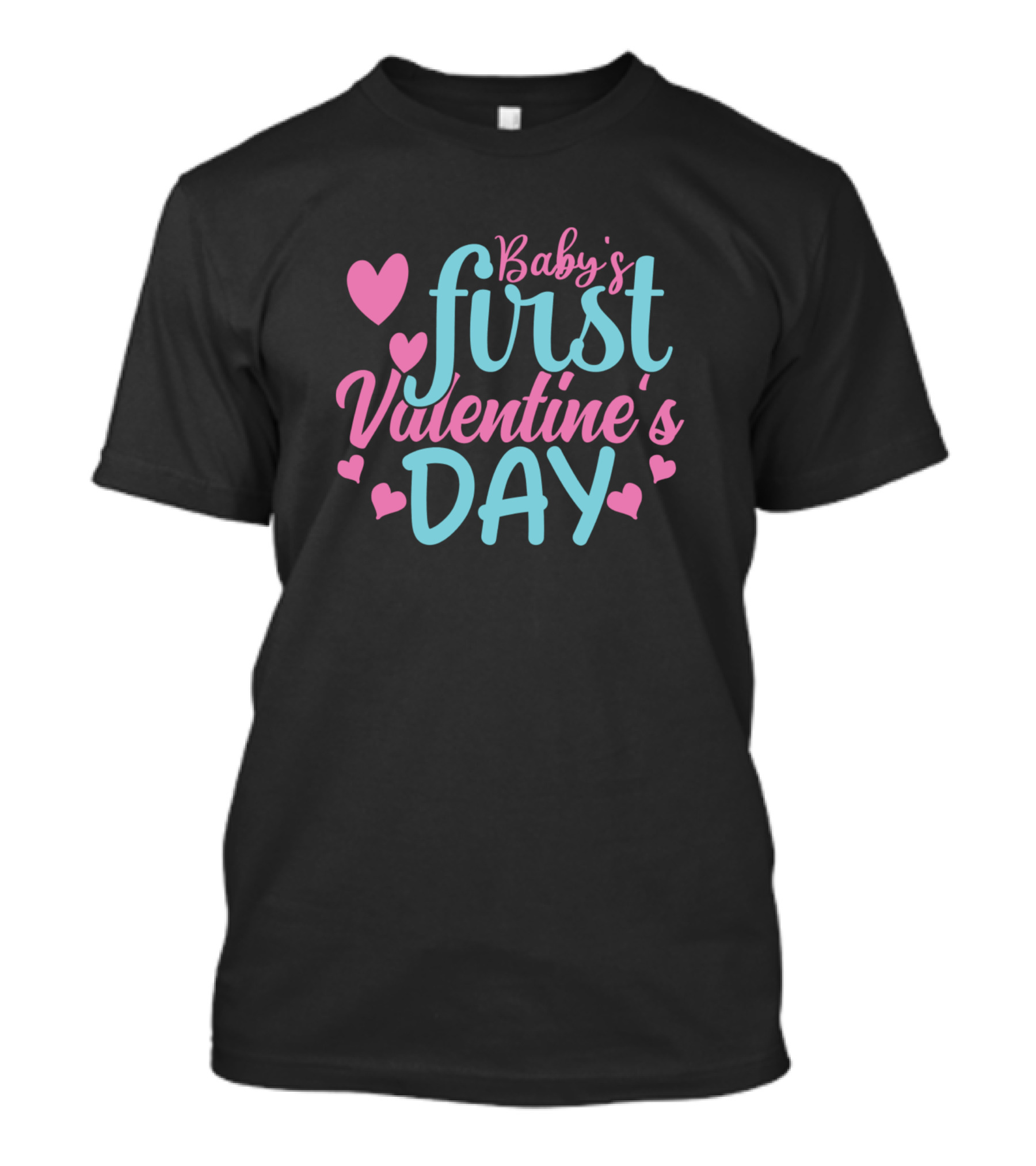 Baby's First Valentine's Day Hearts T-Shirt