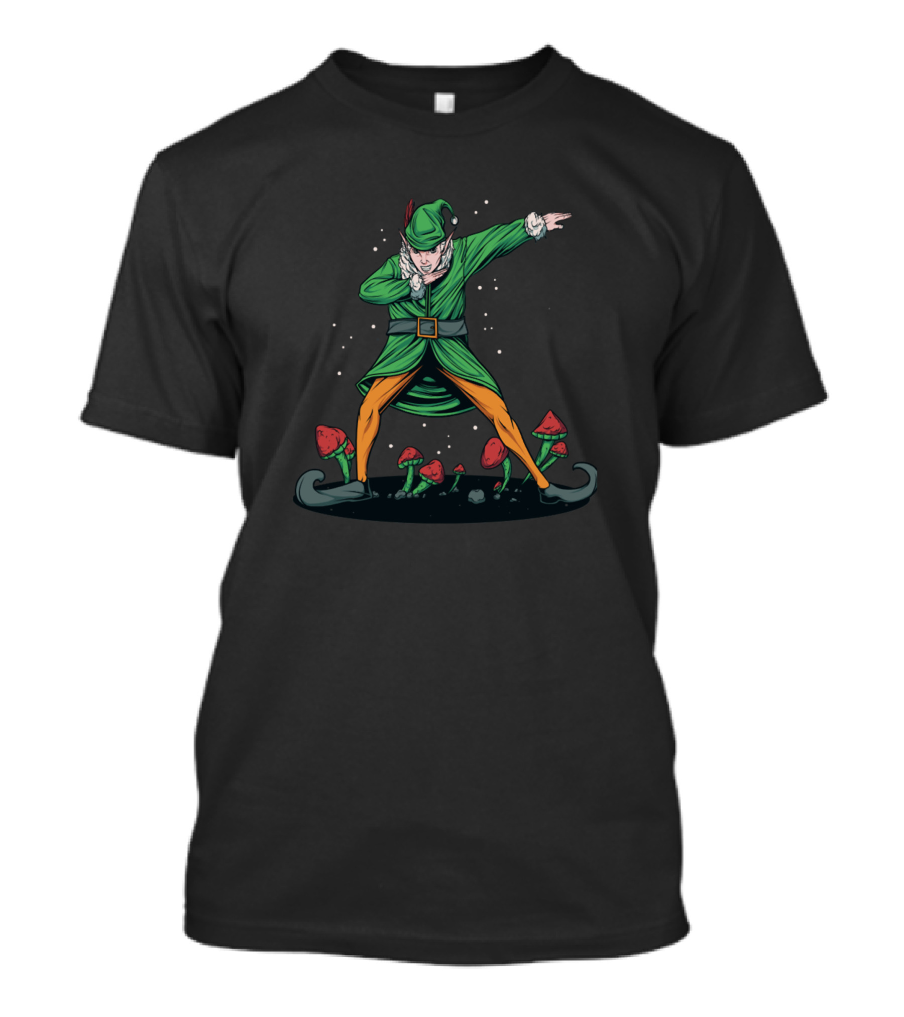 Christmas Cute Dabbing Elf Dance T-Shirt