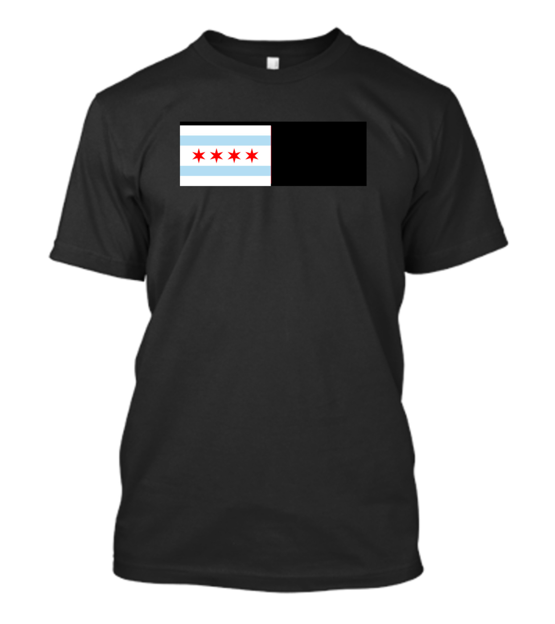 Flag Of Chicago Red Stars And Blue Stripes T-Shirt
