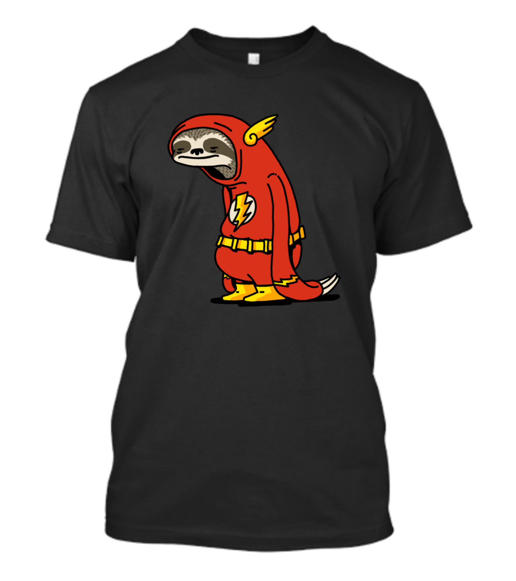 Funny Sloth Flash Costume Not Fast Not Furious Sloth T-Shirt