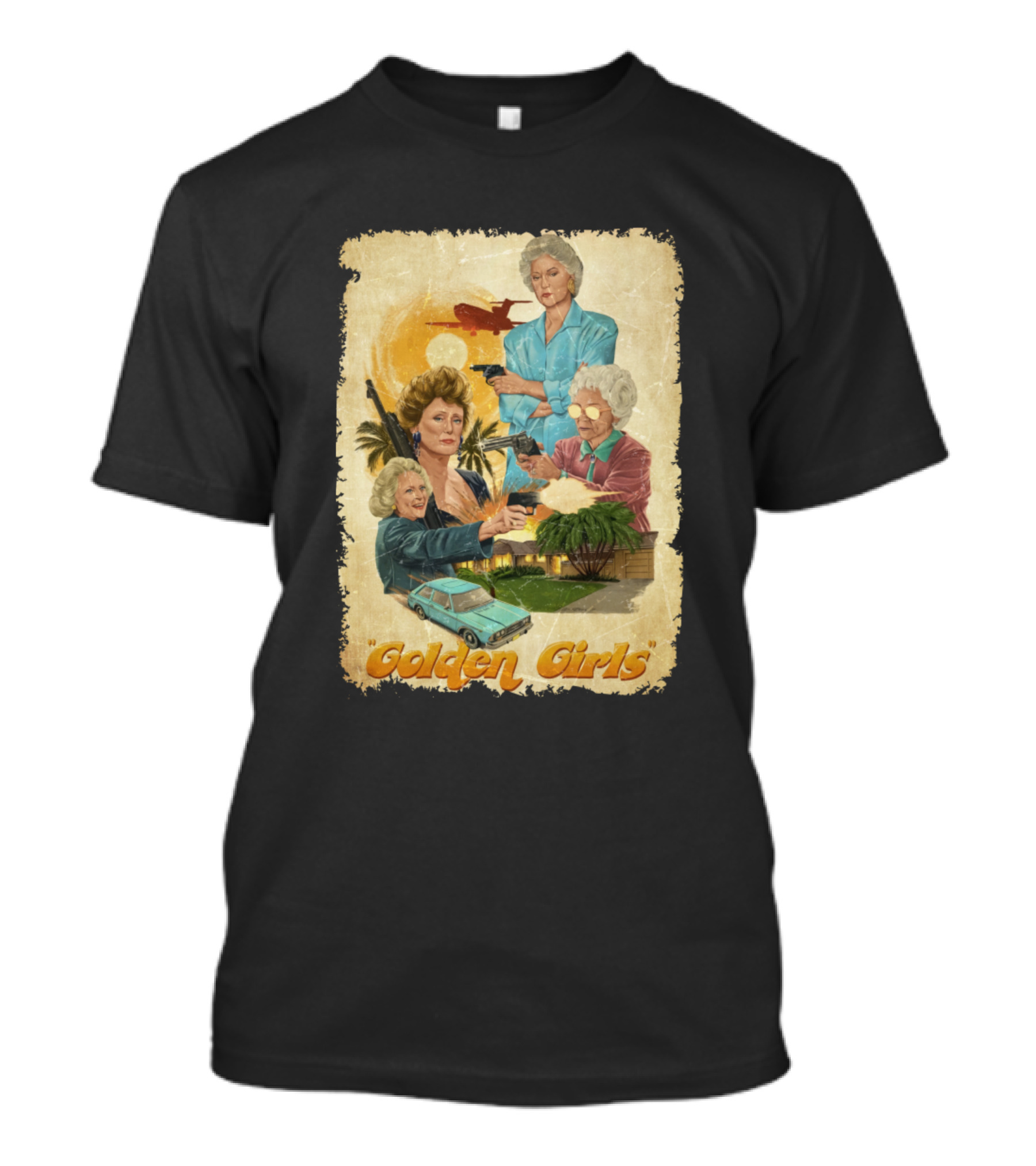 Golden Girls Crime Scene Miami Noir T-Shirt