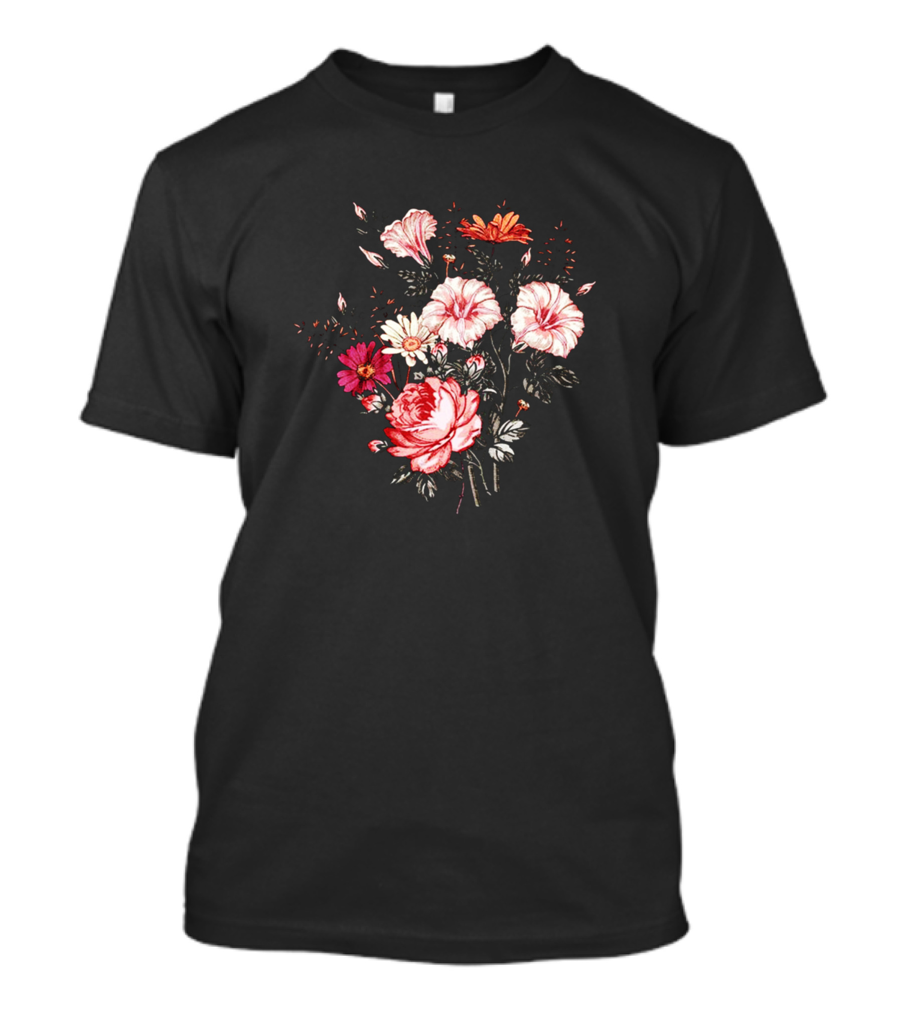 Herbs Garden Girly Summer Plants Gardening Floral Bouquet T-Shirt