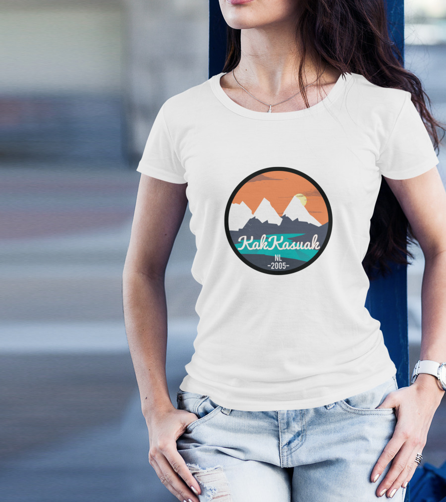 KakKasuak NL 2005 Mountains Sunset Minimalist T-Shirt