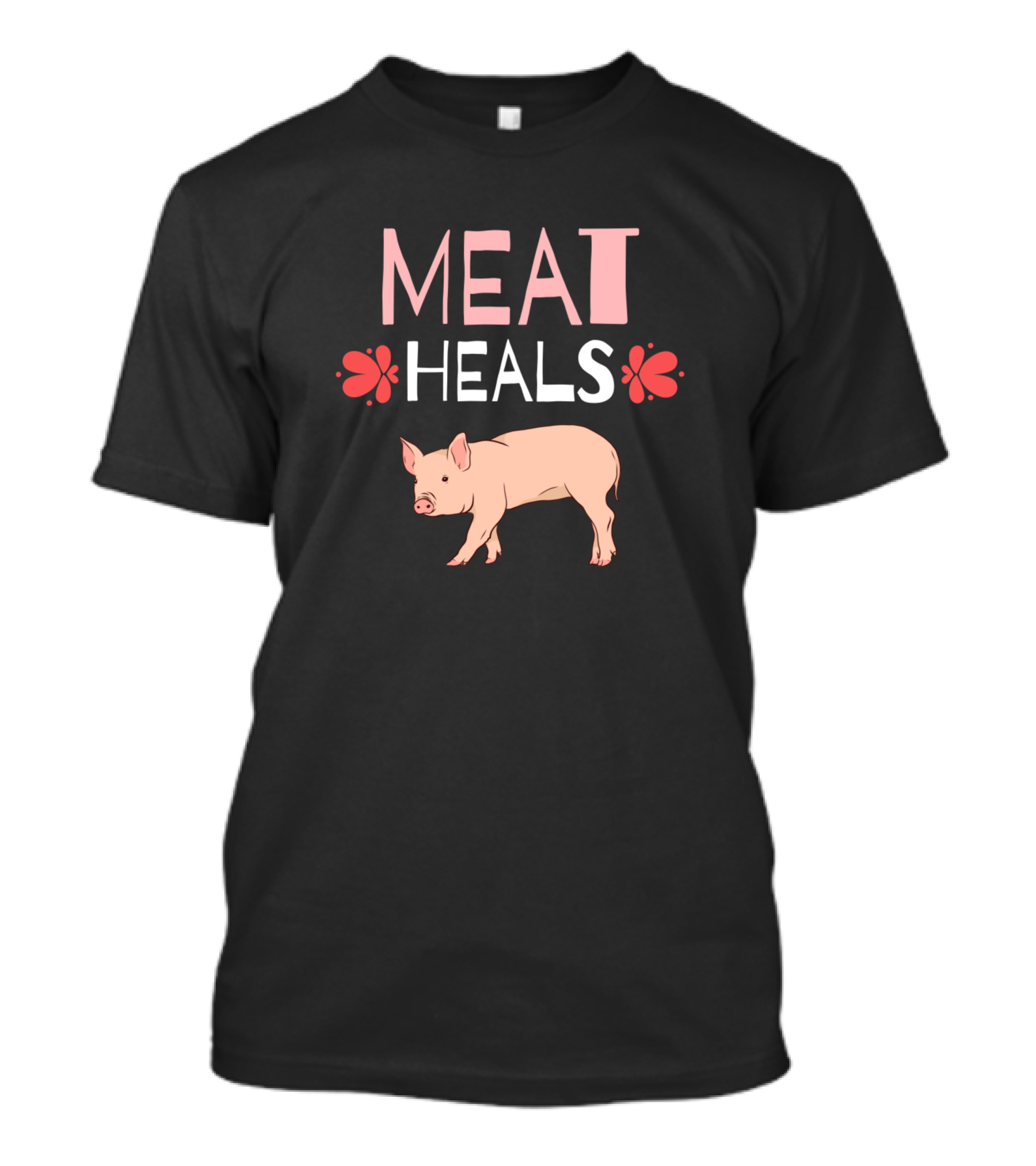 Meat Heals Keto Low Carb Diet Pig T-Shirt