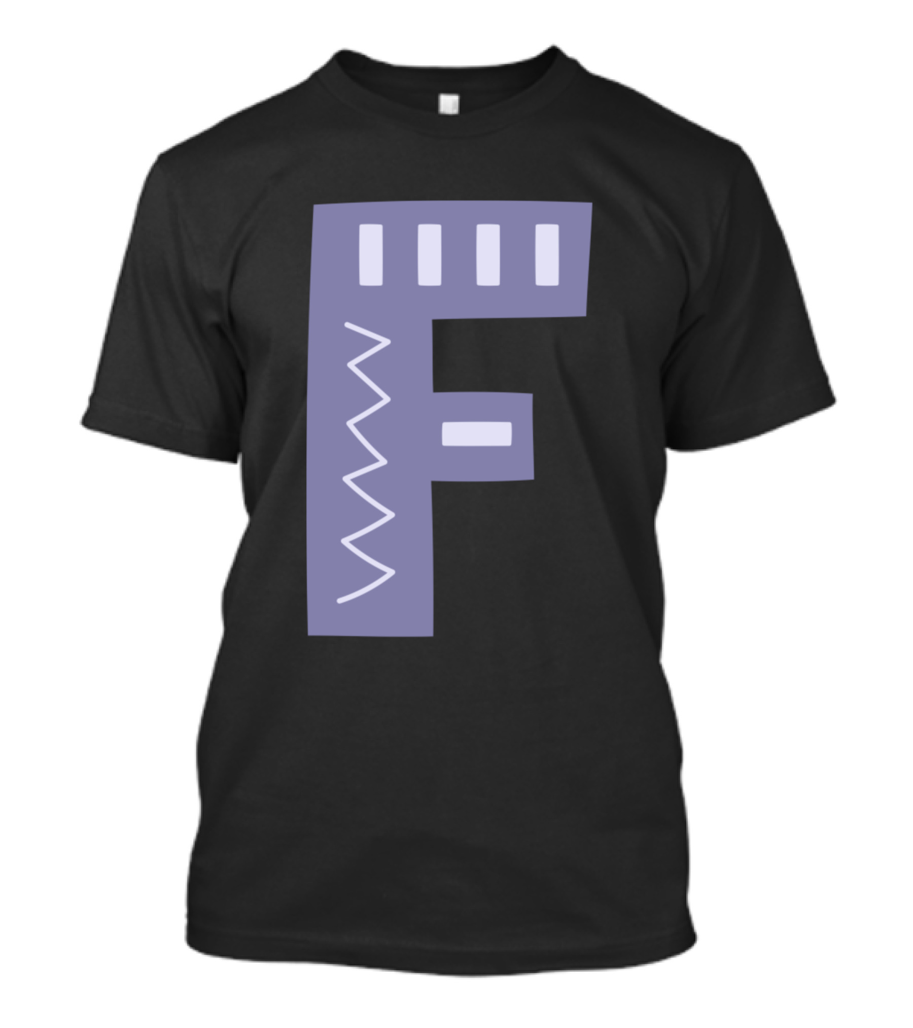 F Forest Letter Stylized Alphabet T-Shirt