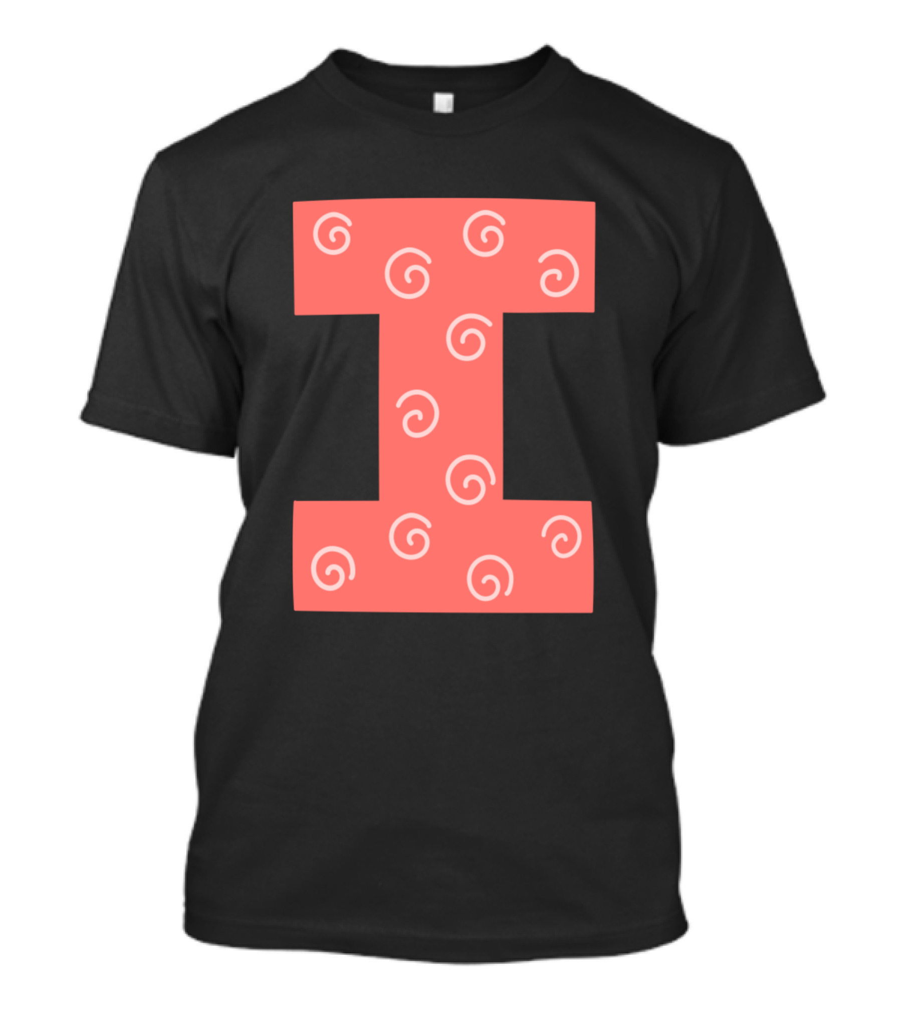 I Spiral Pattern Forest Alphabet T-Shirt