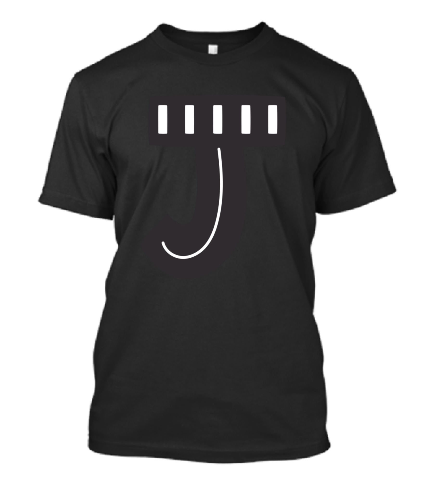 Nighttime Stripe J Letter Forest T-Shirt