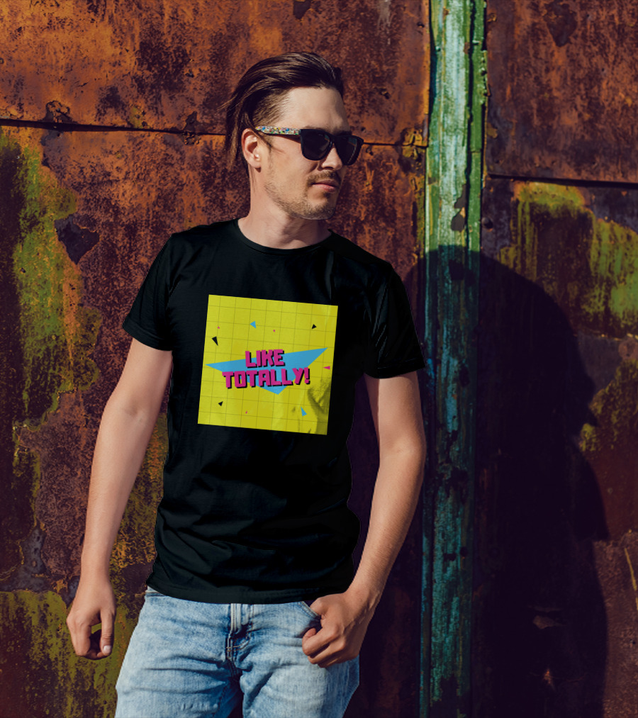 Like Totally 80s Funny Sayings Vintage Valle T-Shirt