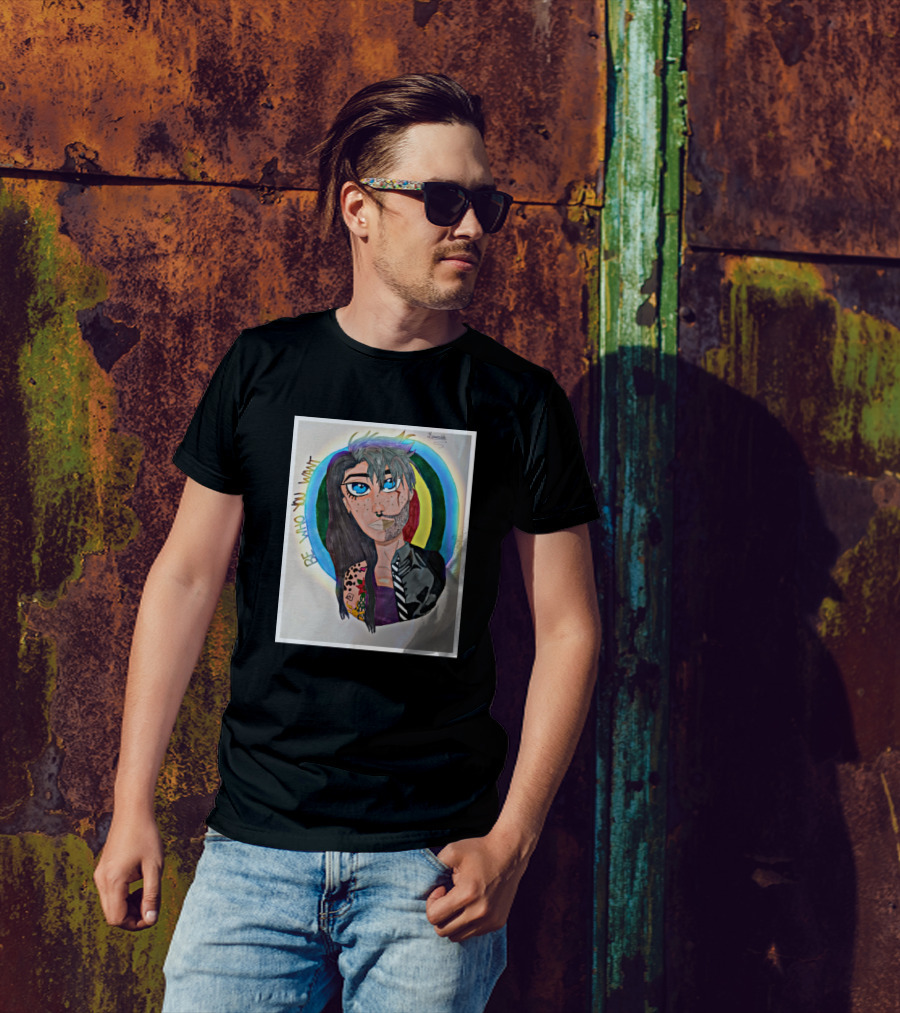 Be Who You Want Rainbow T-Shirt
