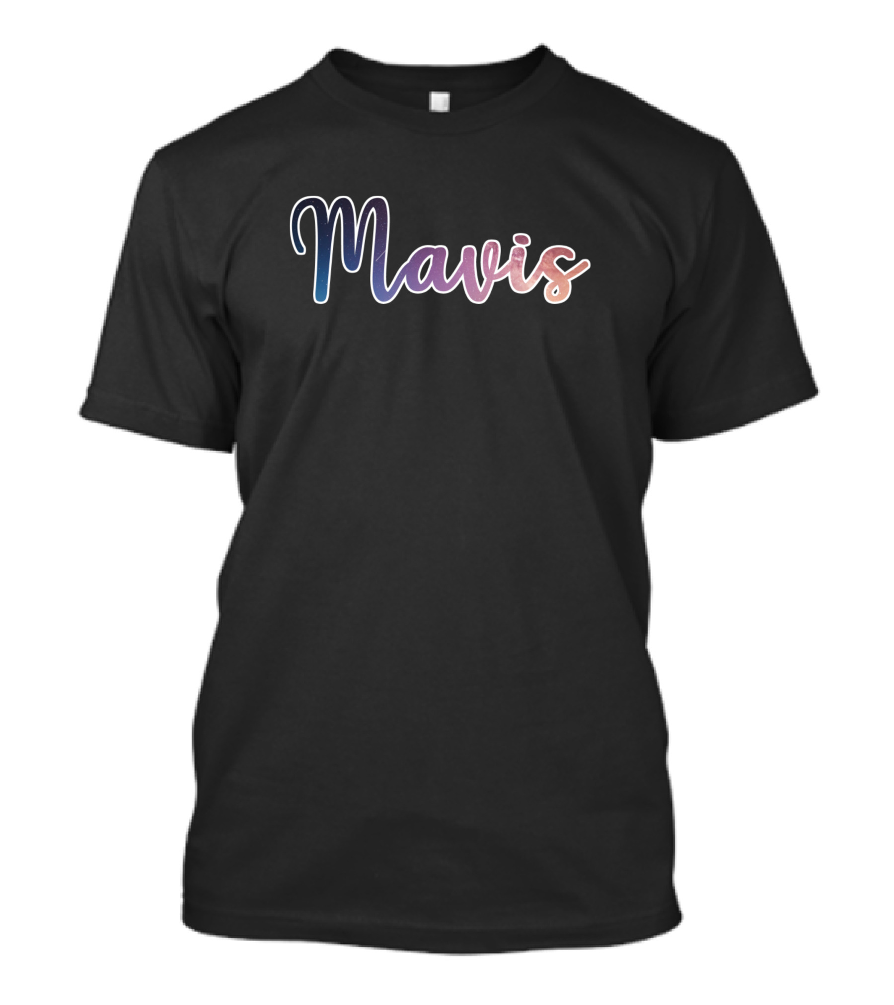 Mavis Gradient Pastel Text T-Shirt