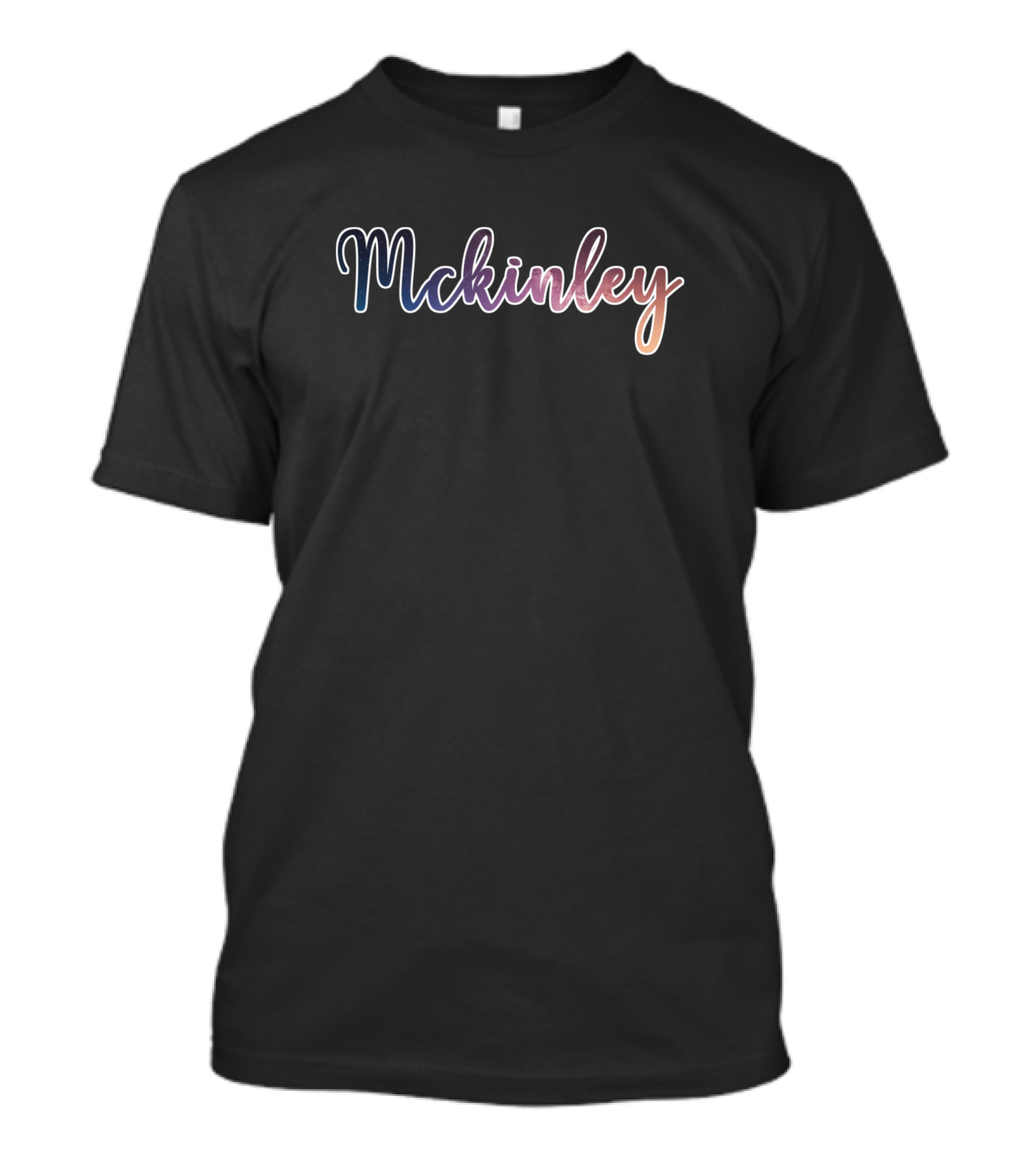 Mckinley Gradient Script Minimalist Text T-Shirt