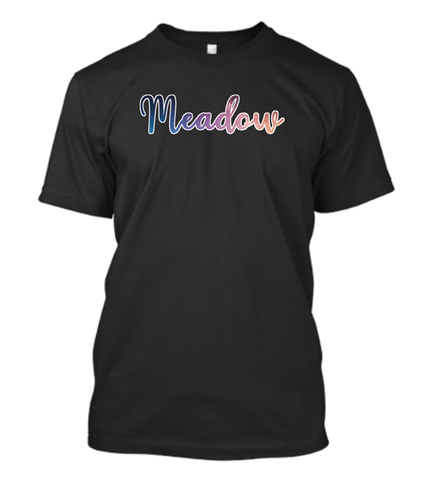 Meadow Pastel Gradient Text T-Shirt