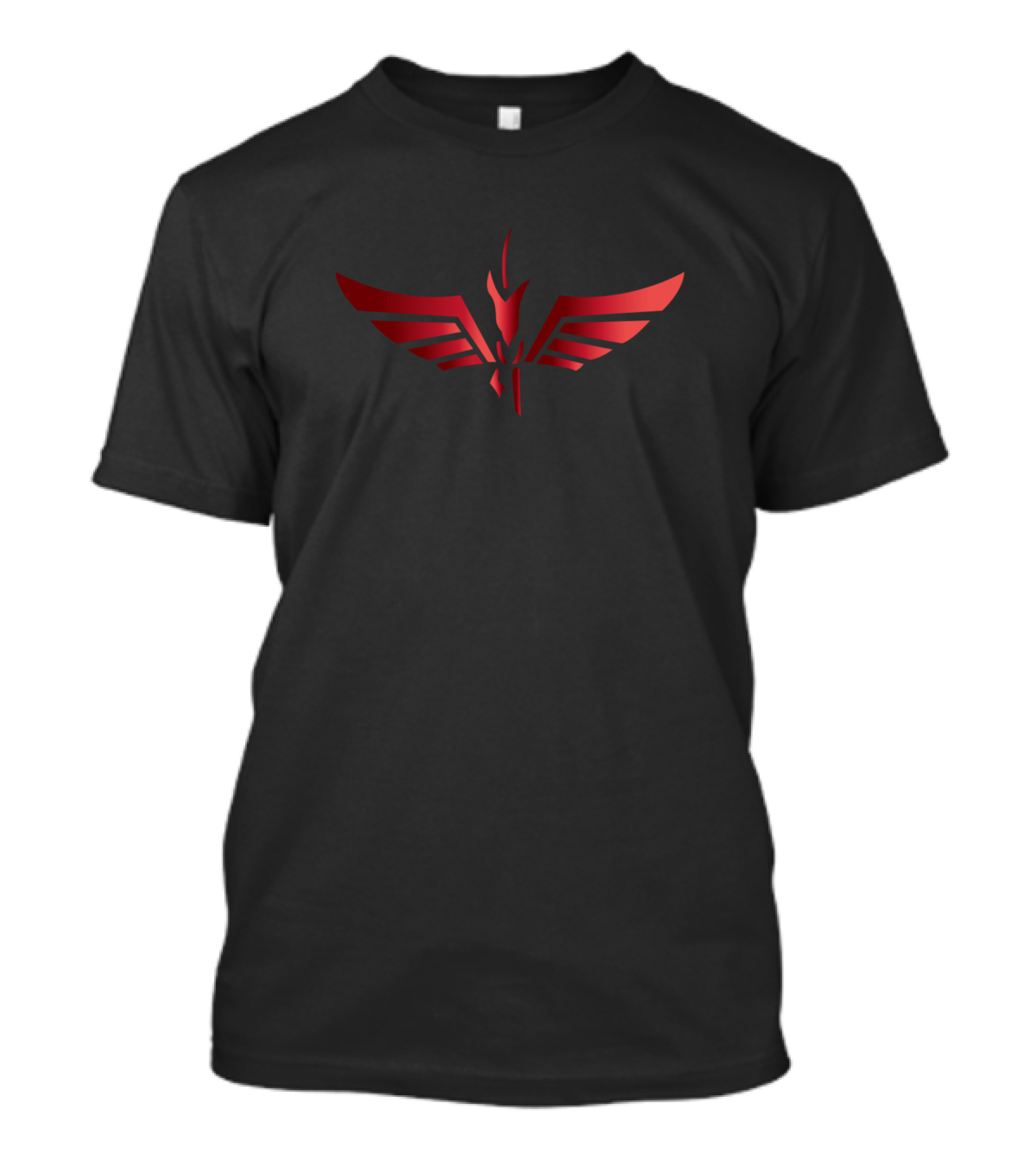 Red Phoenix Wings Emblem T-Shirt