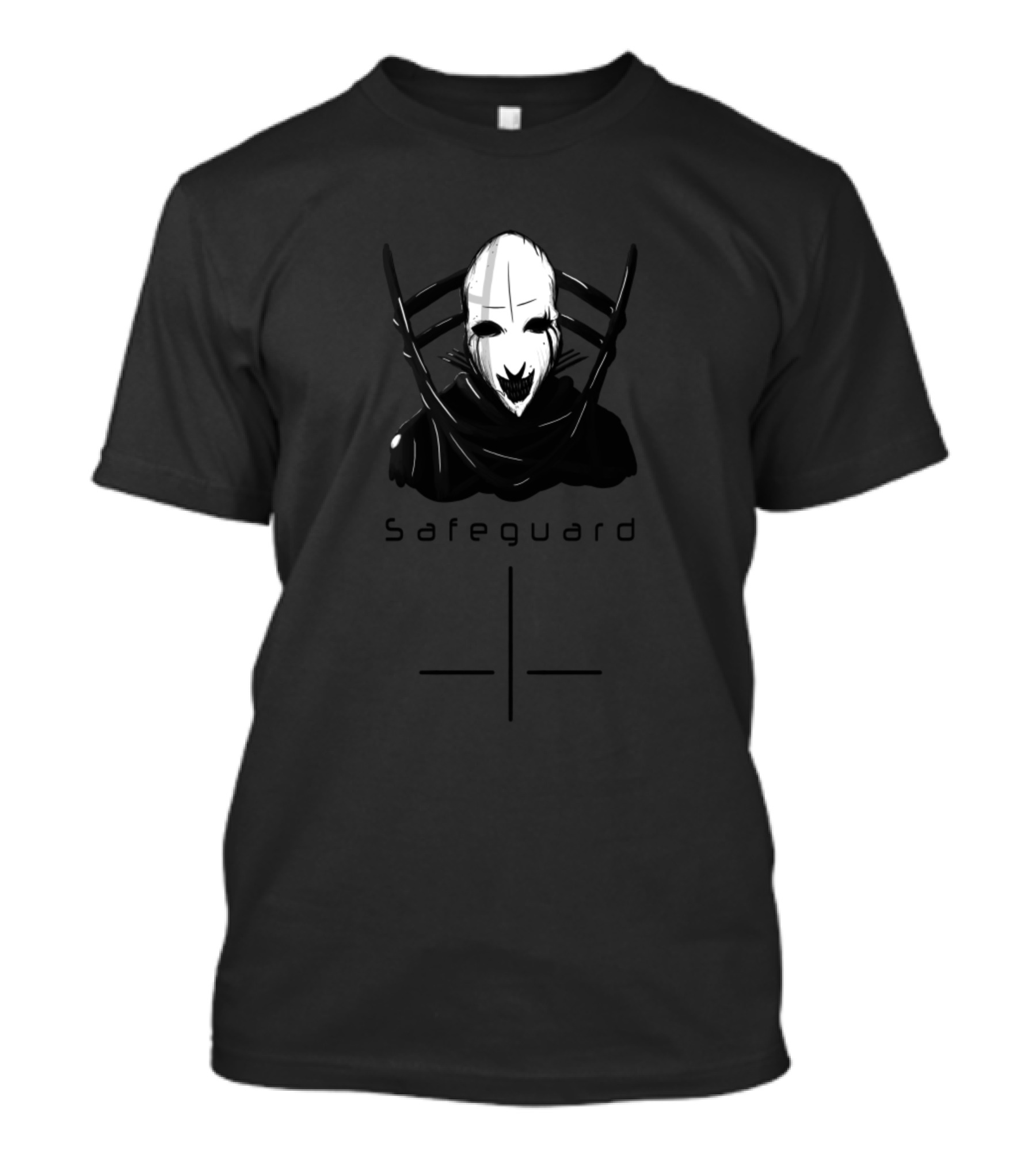 Safeguard Mysterious Masked Figure Shadow Emblem T-Shirt