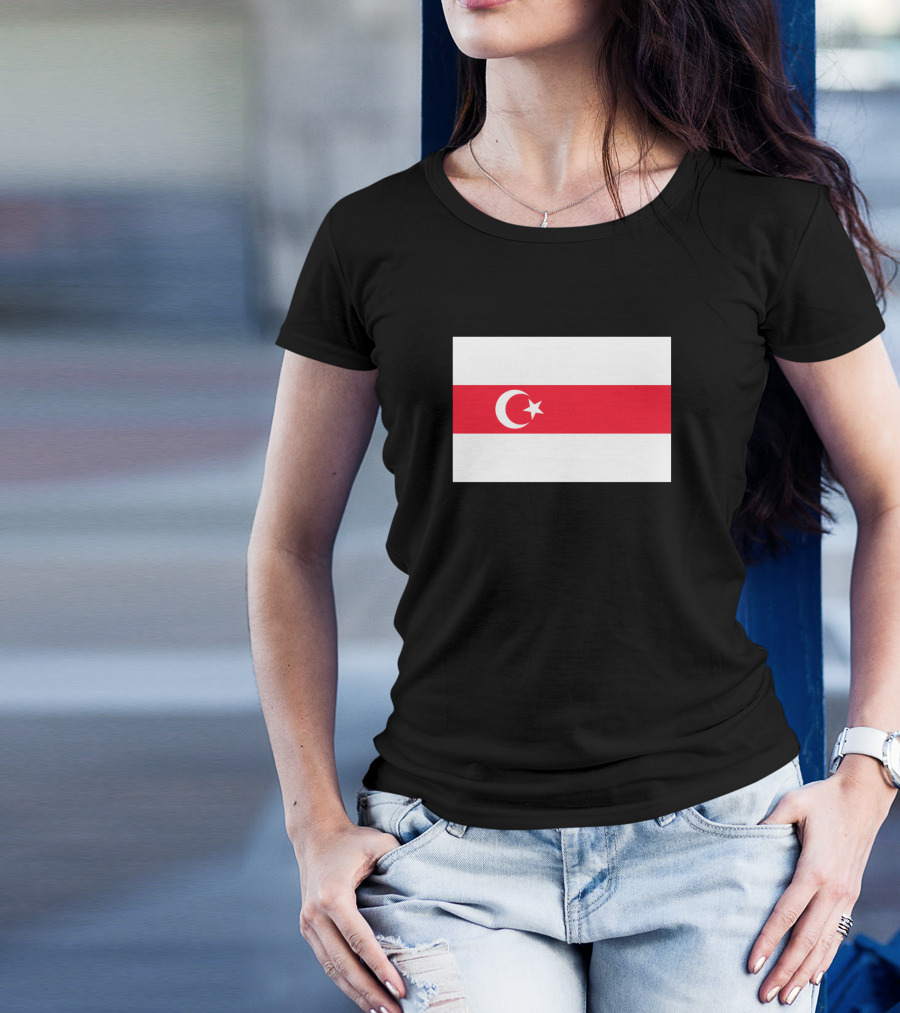 Tatars Of Belarus Crescent And Star Flag T-Shirt