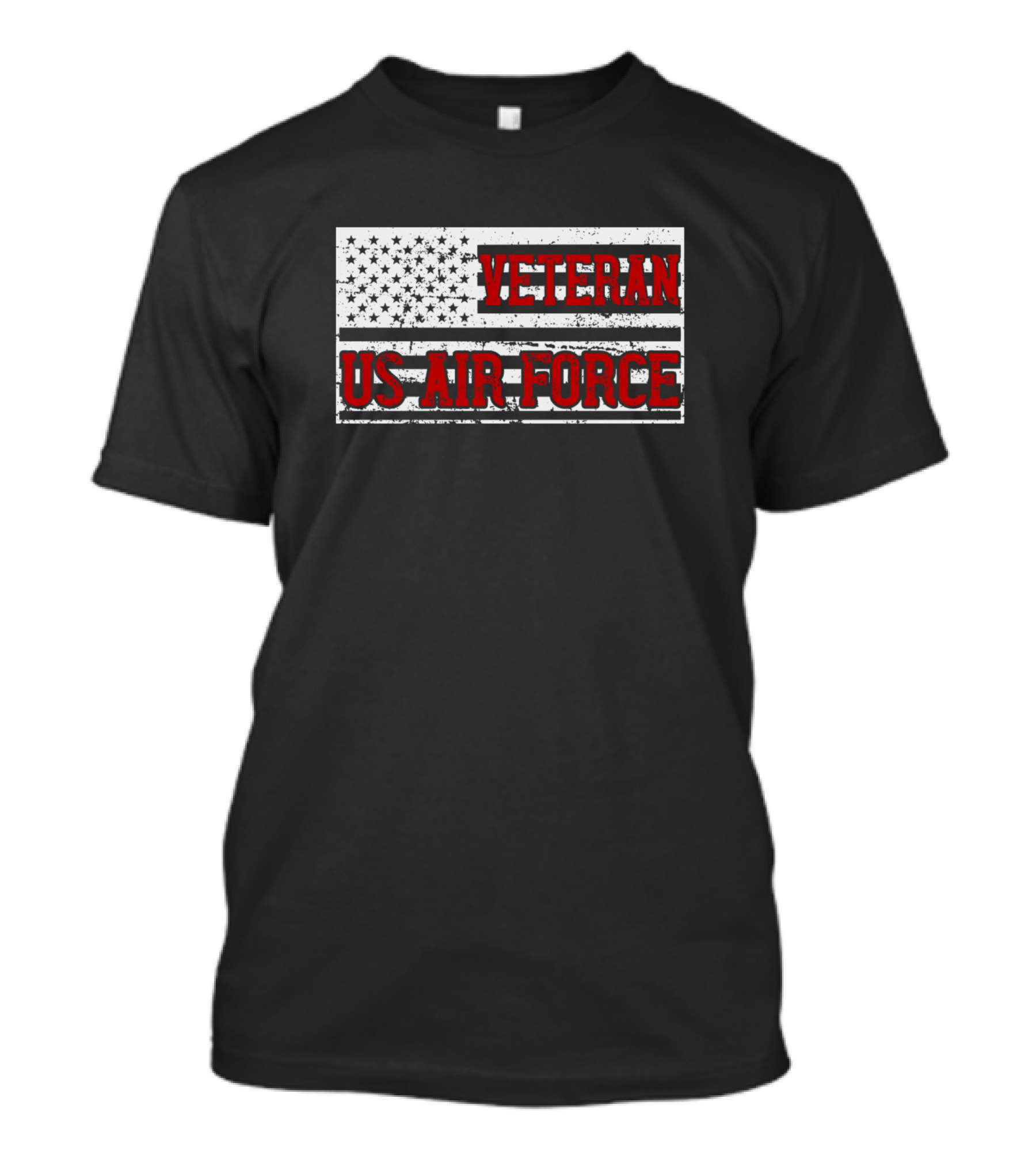 US Air Force Veteran American Flag T-Shirt