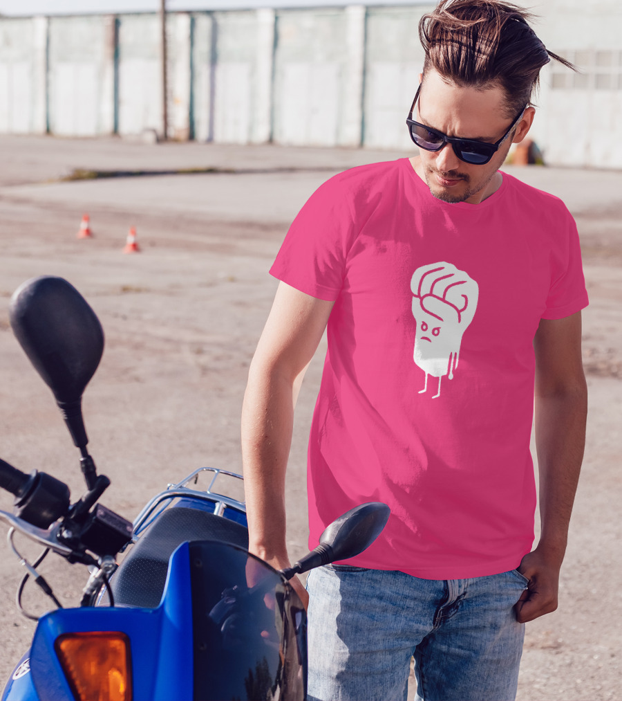 Tumindig By Linya-Linya Saab Fist Character On Pink Background T-Shirt