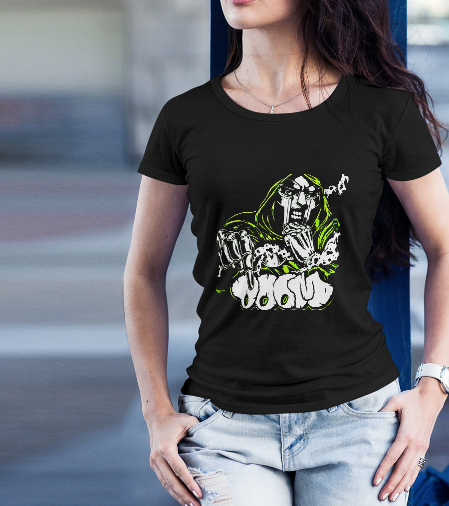 MF Doom Hip Hop Villain Mask Graffiti T-Shirt