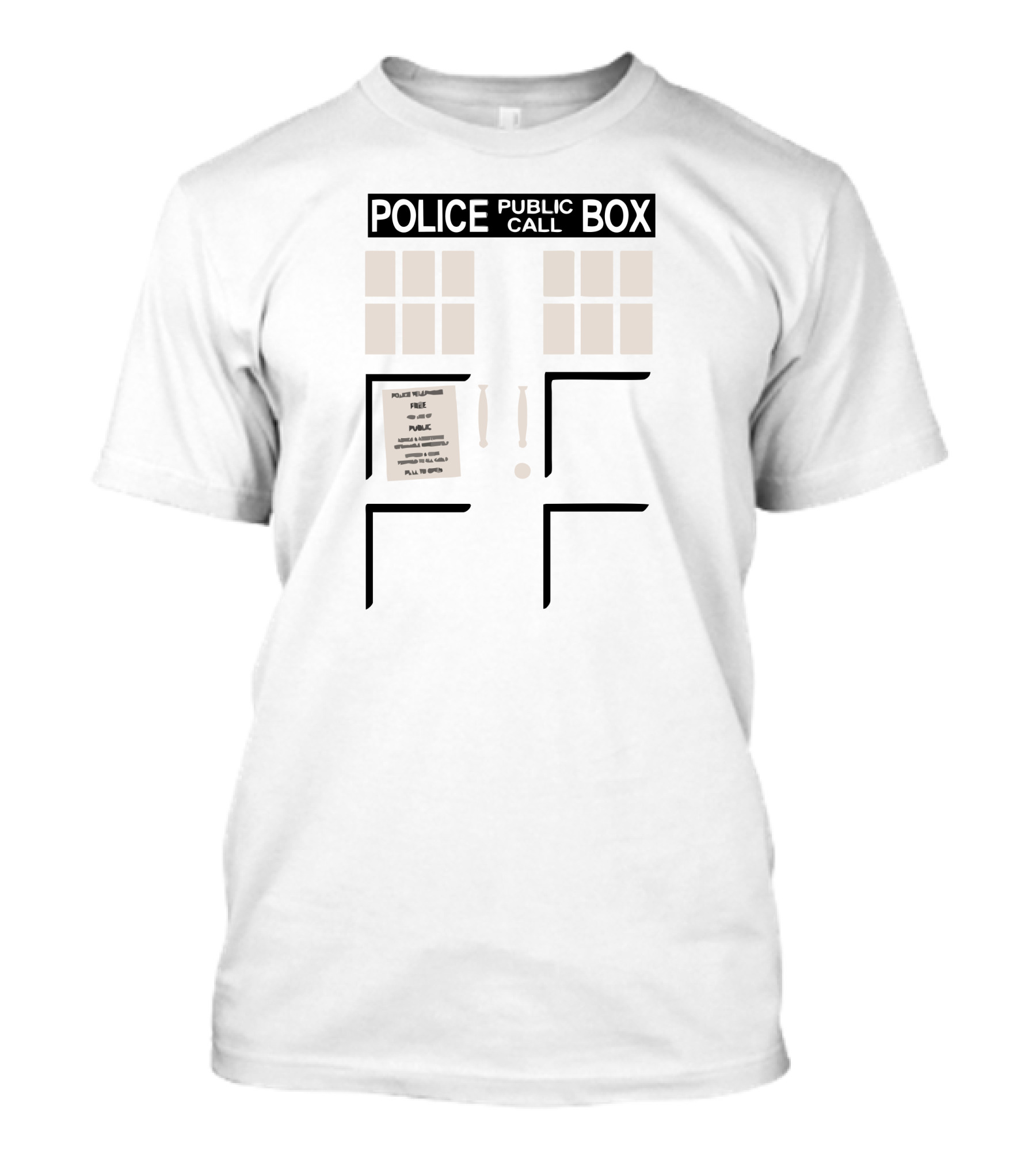 Police Public Call Box TARDIS Doctor Who T-Shirt