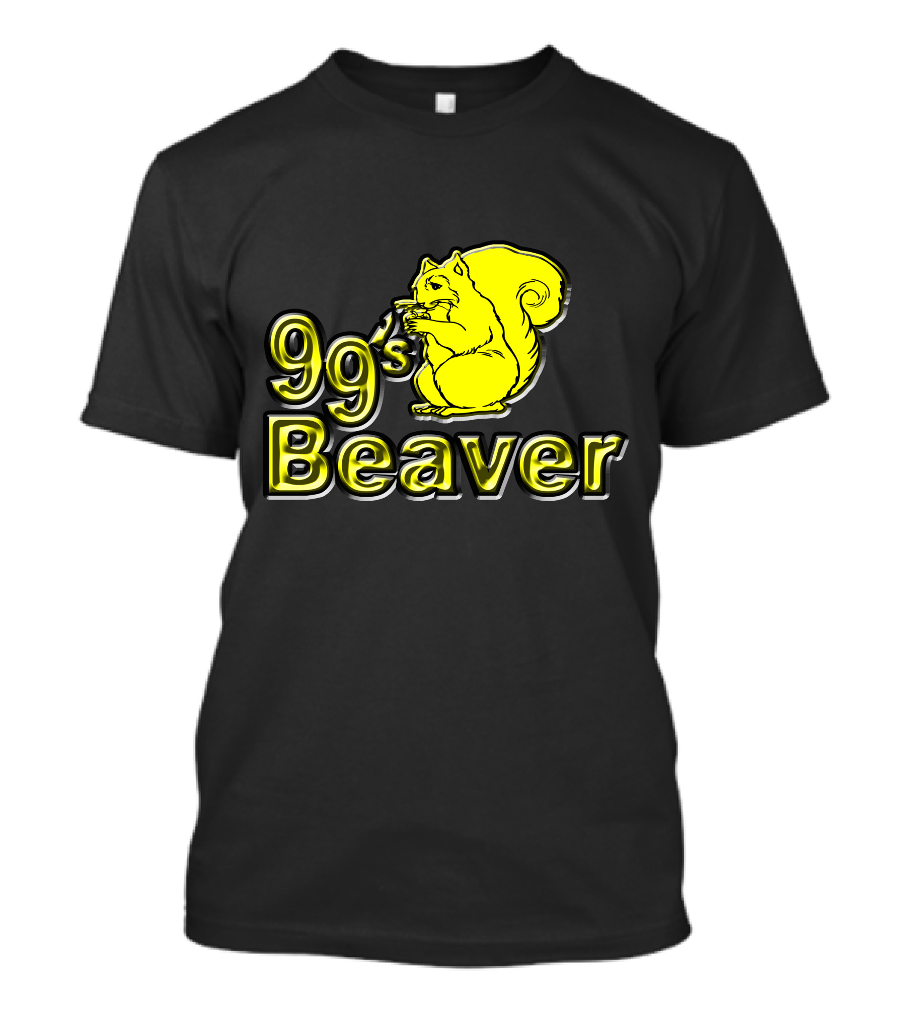 9's Beaver Yellow Squirrel T-Shirt
