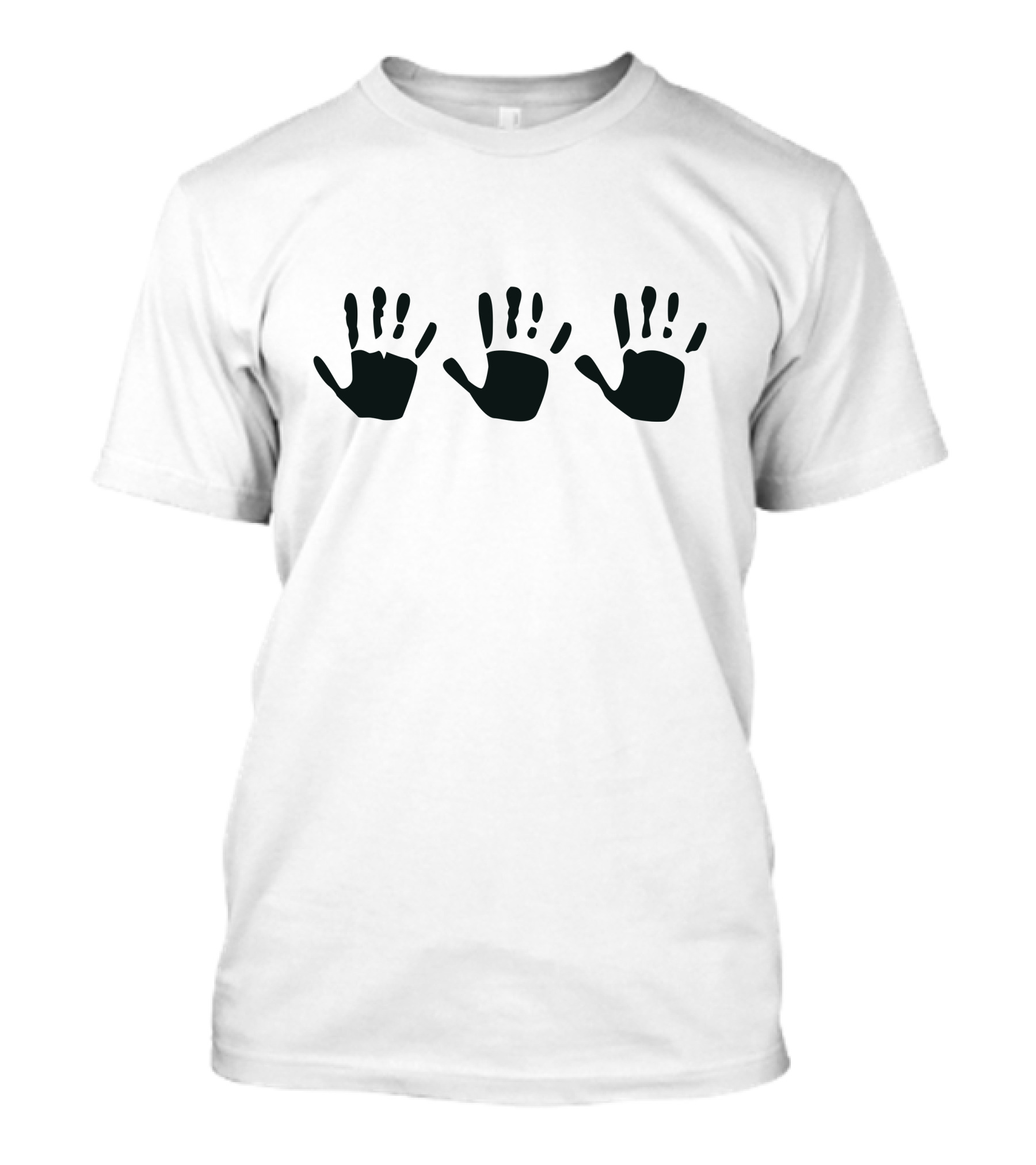 555 Three Handprints T-Shirt