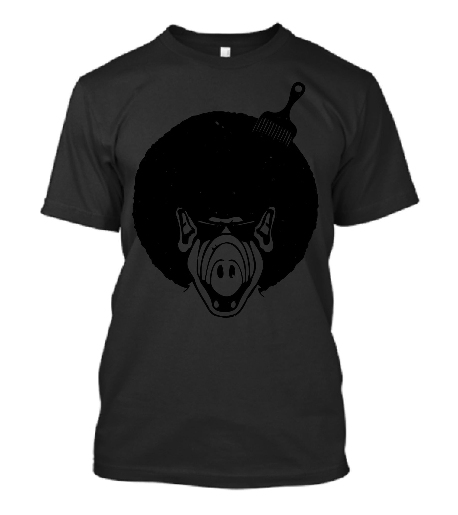 Alf With Afro And Hair Pick T-Shirt