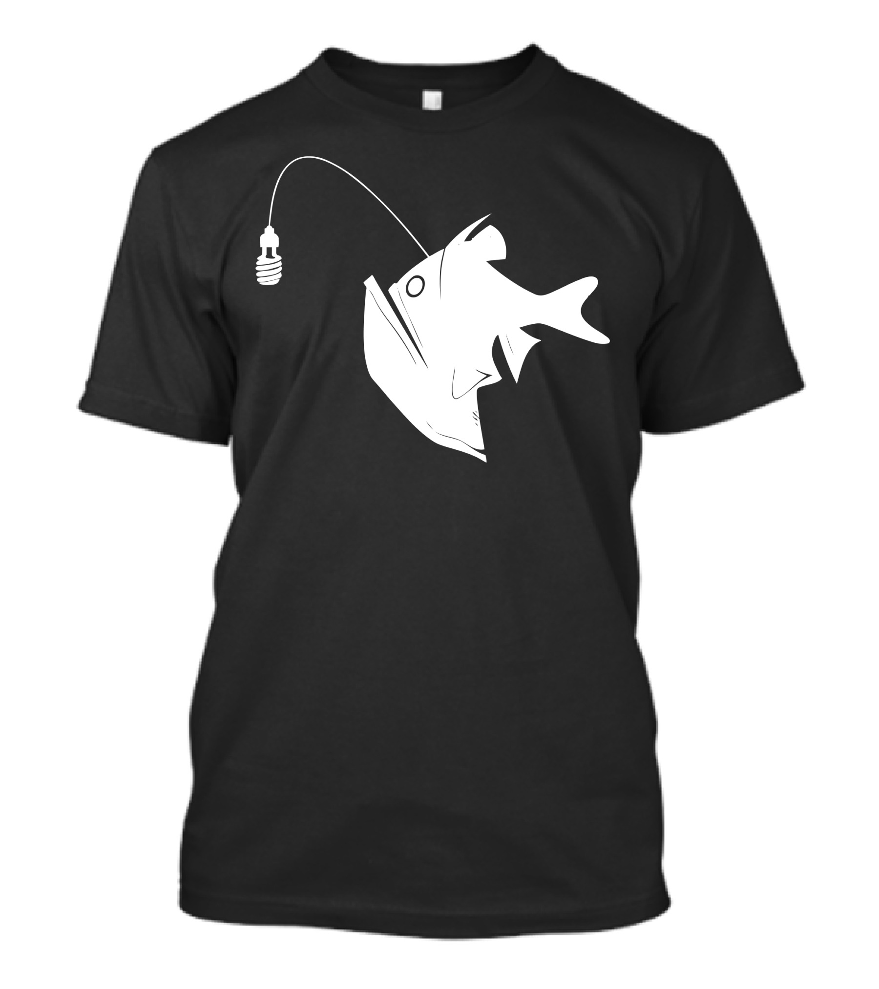 Angler Fish With Green Light Bulb T-Shirt
