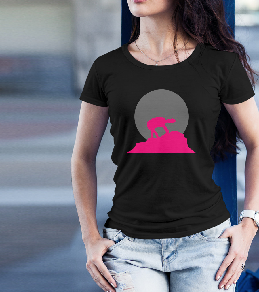 Atat Empire Parody Retro Sunset T-Shirt