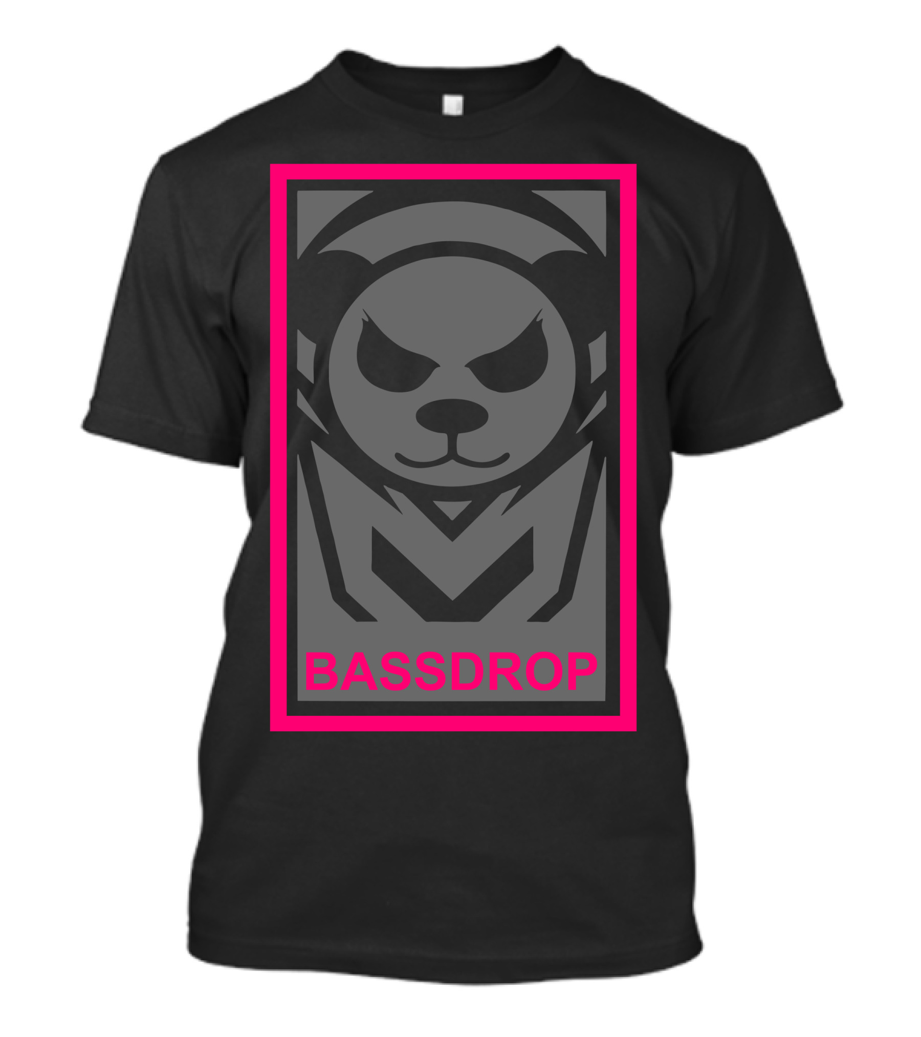 Bassdrop Panda Obey Style Iconic T-Shirt