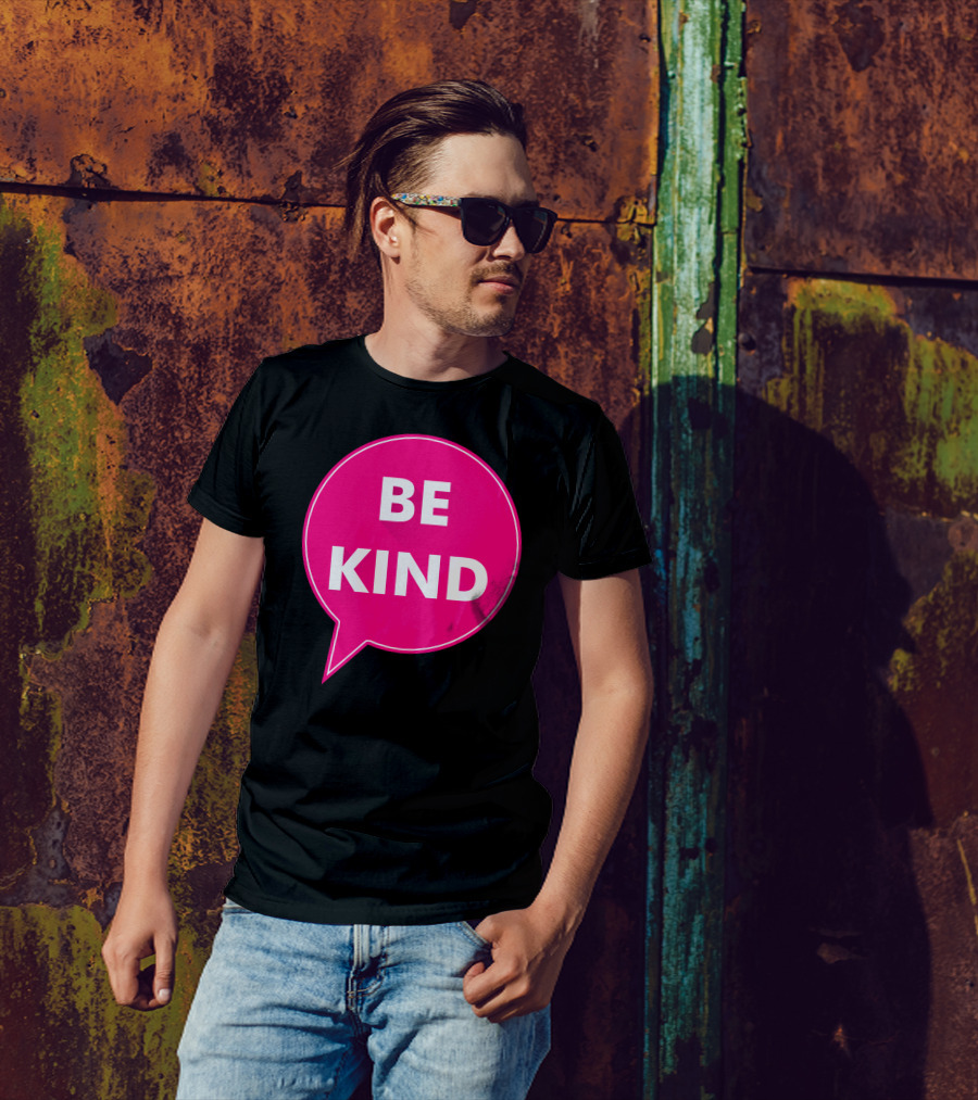 Be Kind Pink Speech Bubble T-Shirt
