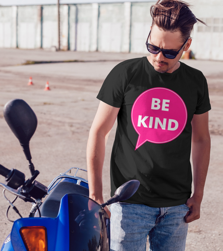 Be Kind Pink Speech Bubble T-Shirt
