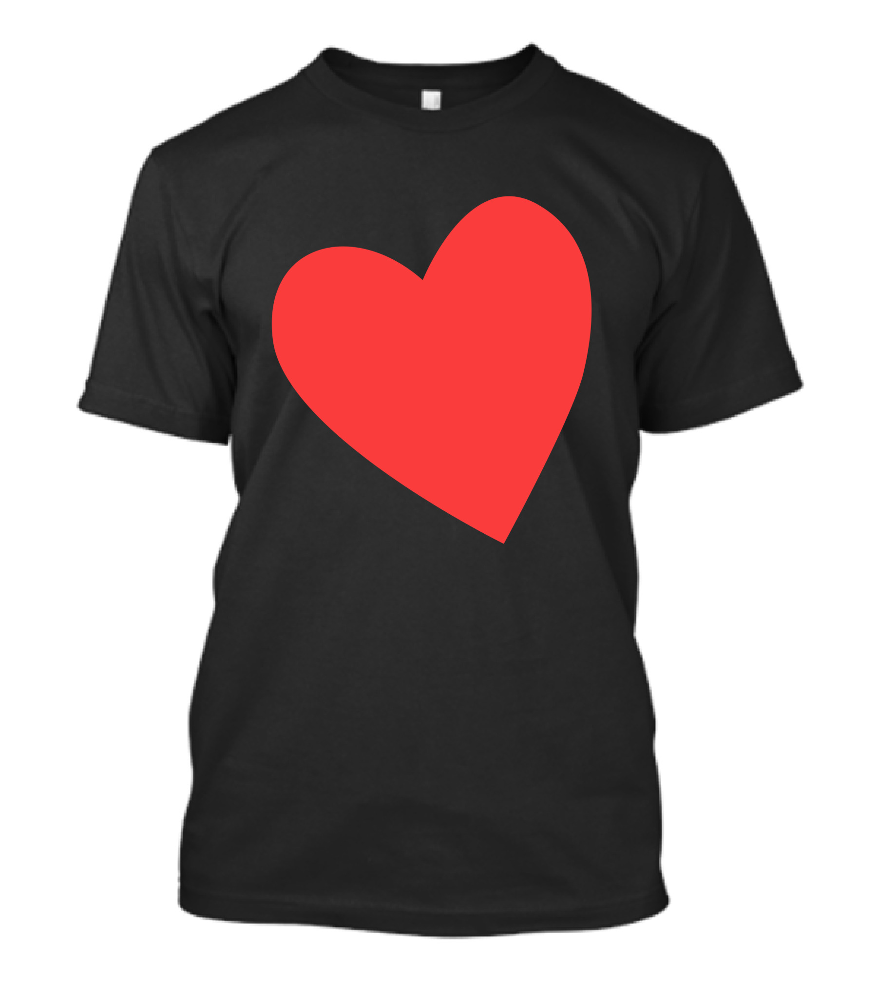 Belly Heart Red Shape T-Shirt