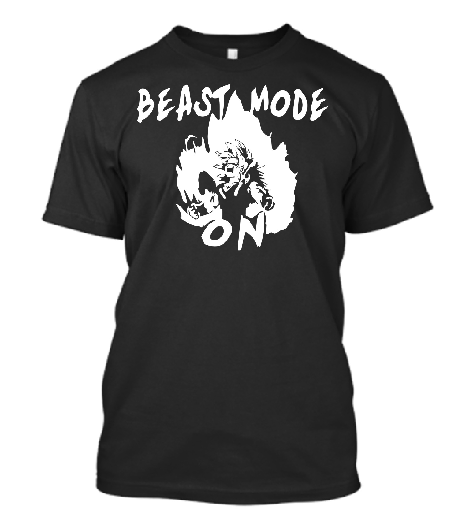 BEAST MODE ON Super Saiyan Aura Power Up T-Shirt