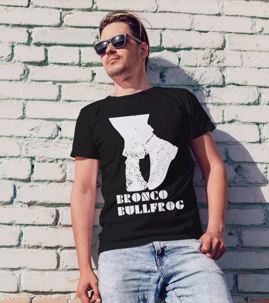 Bronco Bullfrog Classic British Cult Film Fashion Footwear T-Shirt