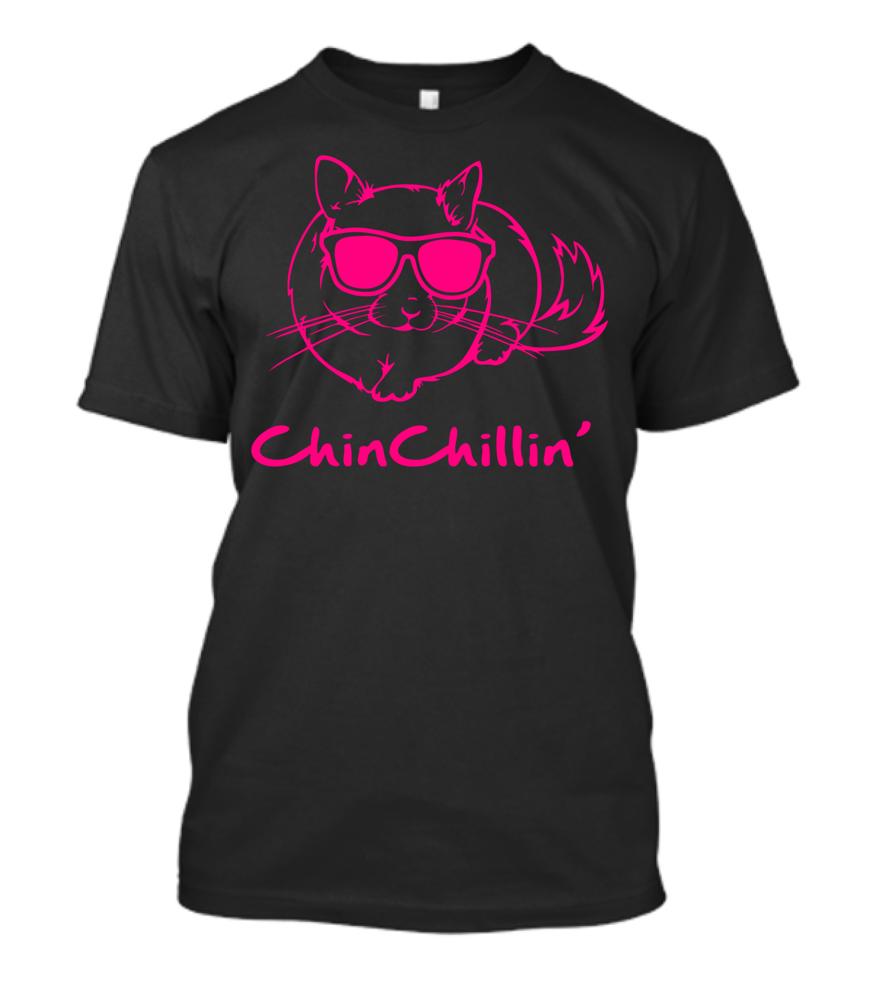 Chin Chillin' Cool Chinchilla Wearing Sunglasses T-Shirt