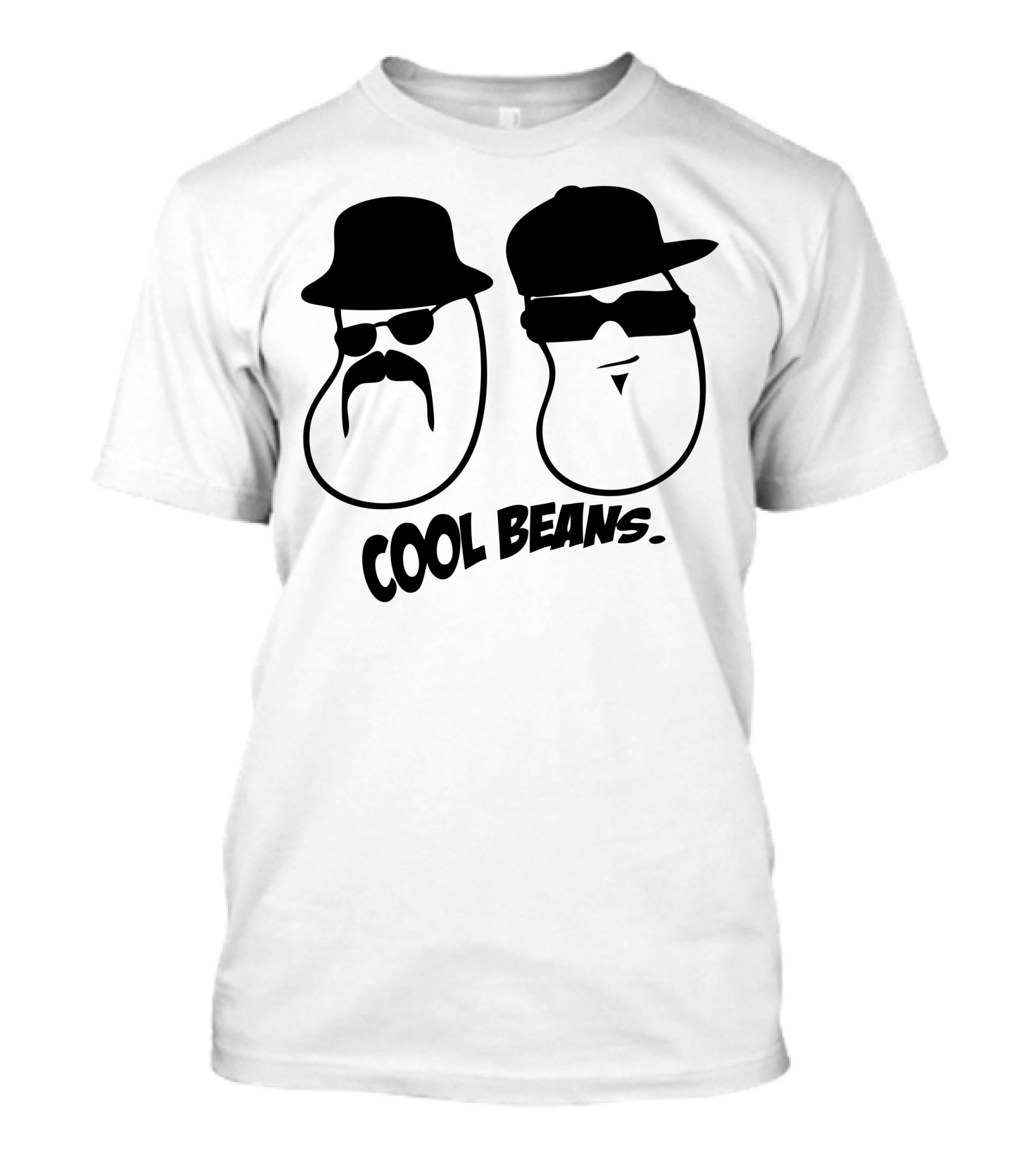 Cool Beans Gangsta Duo With Hats And Sunglasses T-Shirt
