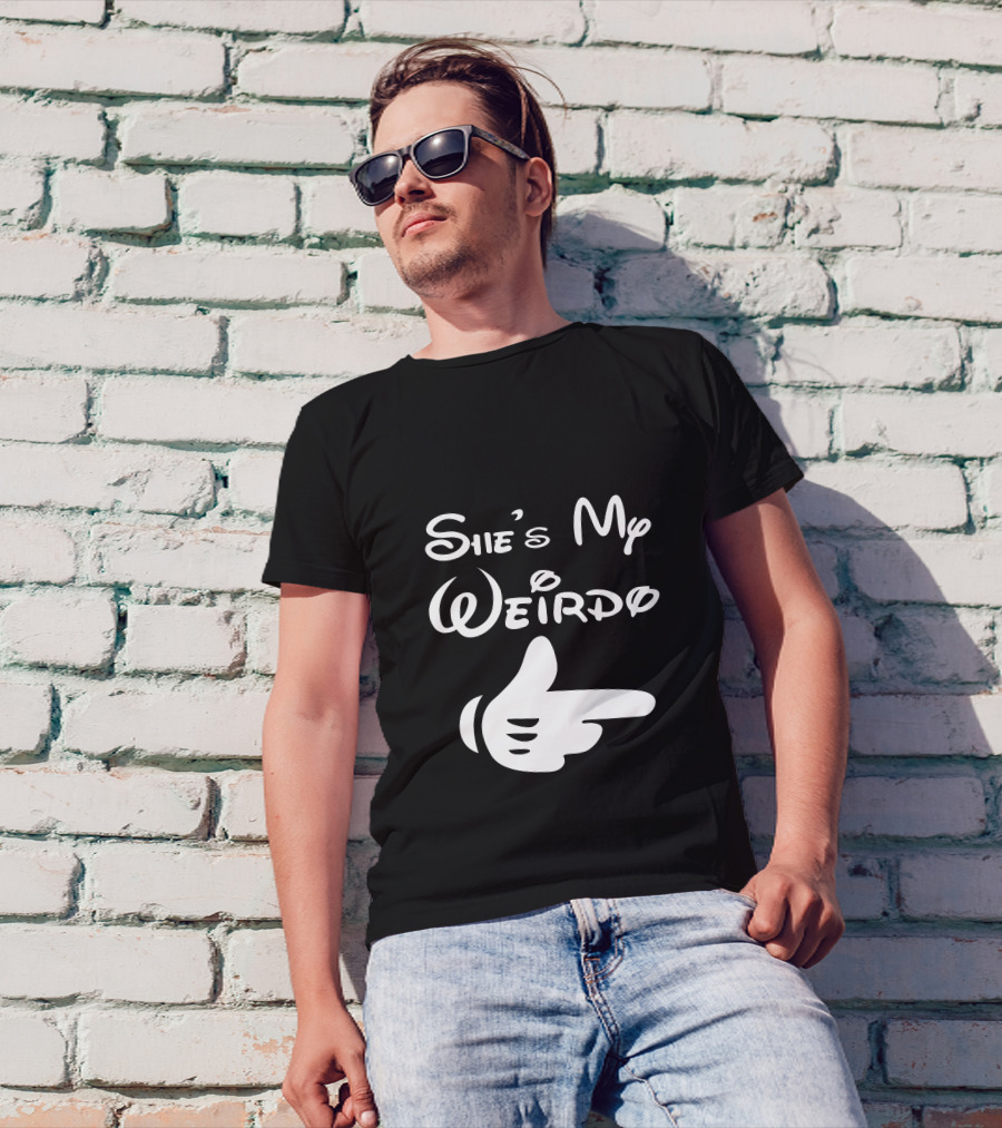 She's My Weirdo Hand Gesture T-Shirt