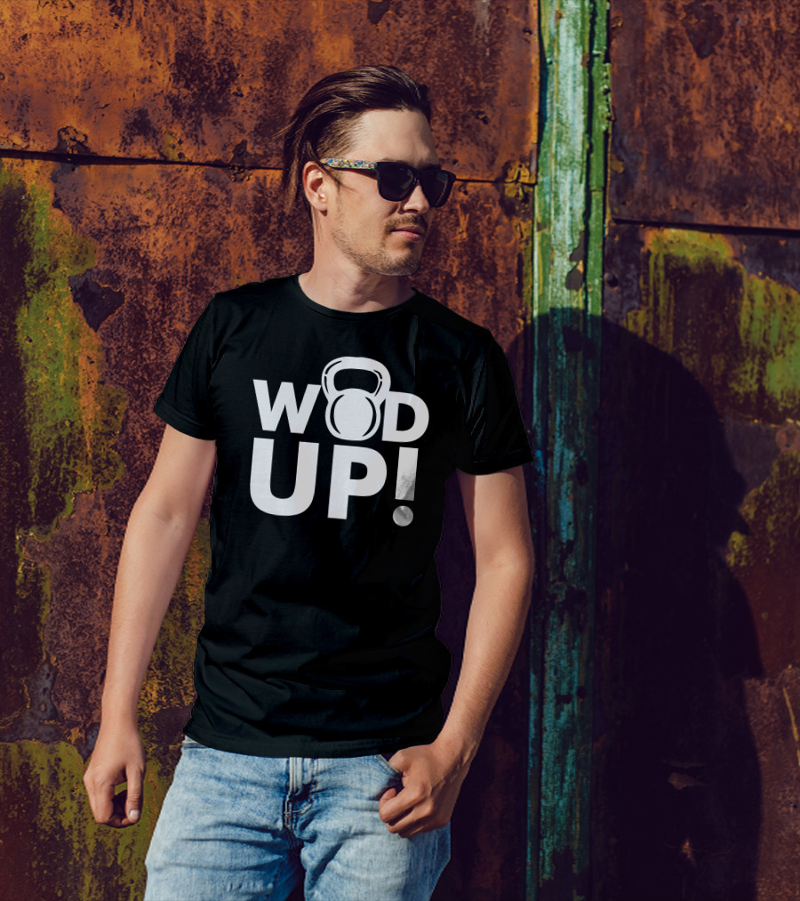 WOD Up Crossfit Kettlebell Fitness Motivation T-Shirt