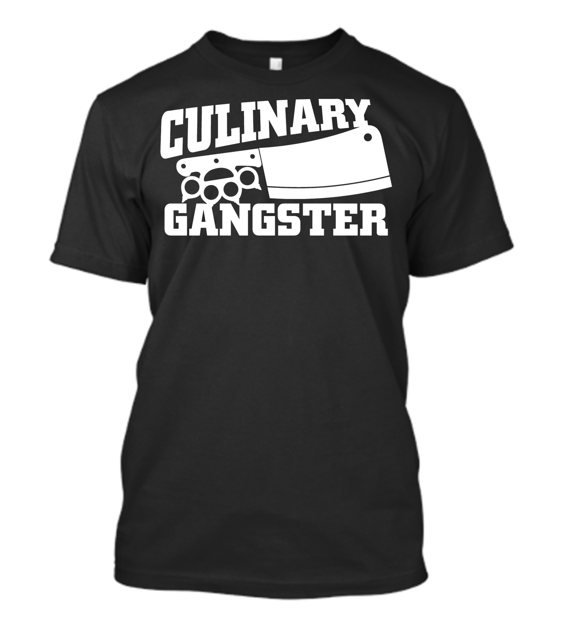 Culinary Gangster Cleaver And Brass Knuckles T-Shirt