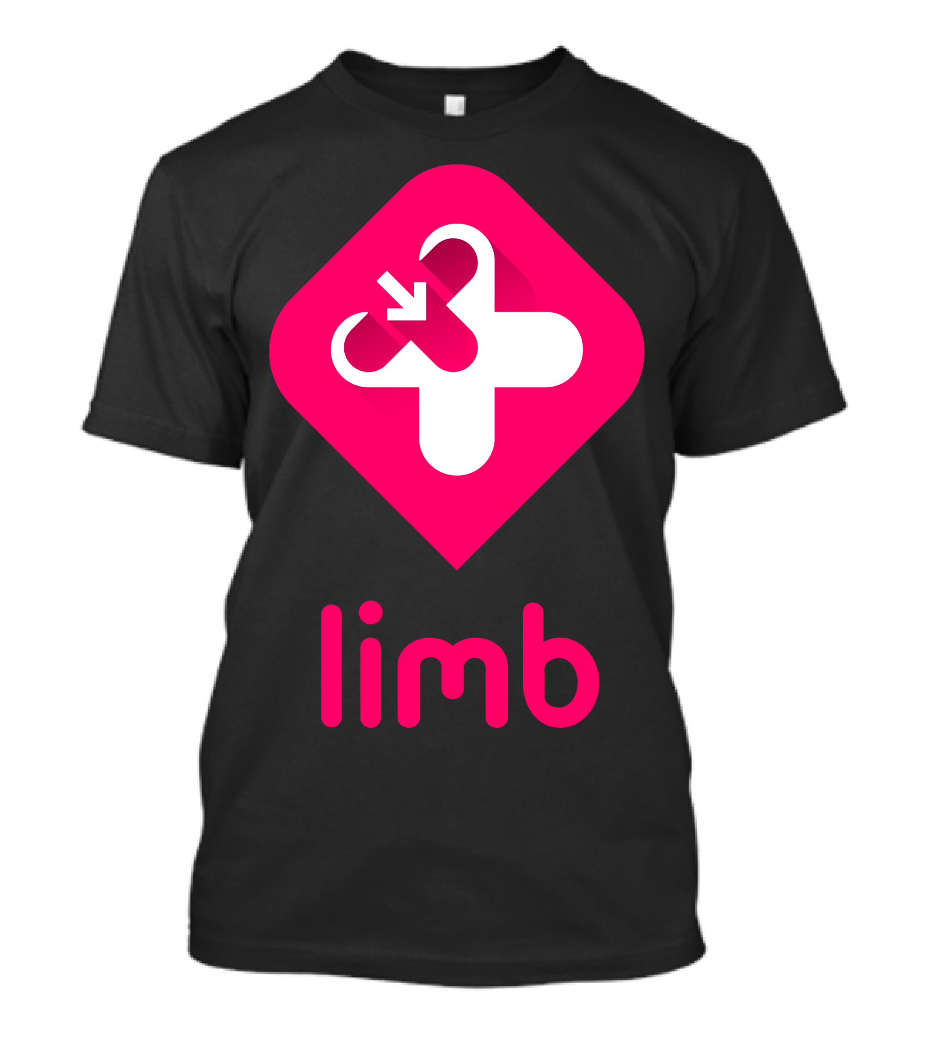 Deus Ex Limb Logo Pink Capsule Cross T-Shirt