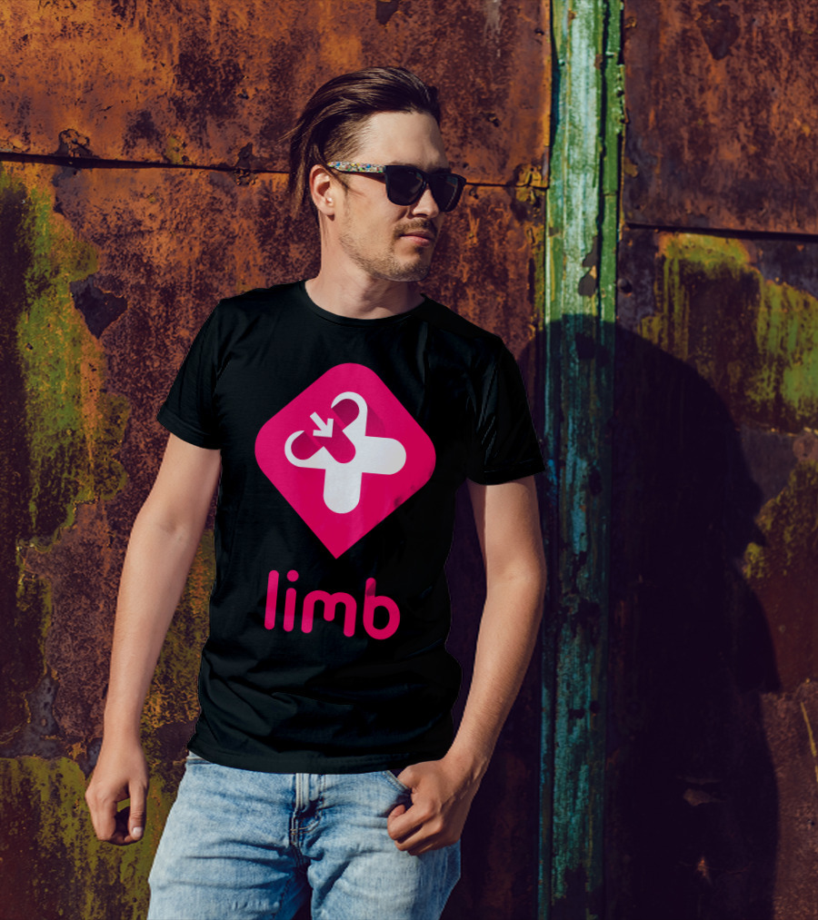 Deus Ex Limb Logo Pink Capsule Cross T-Shirt