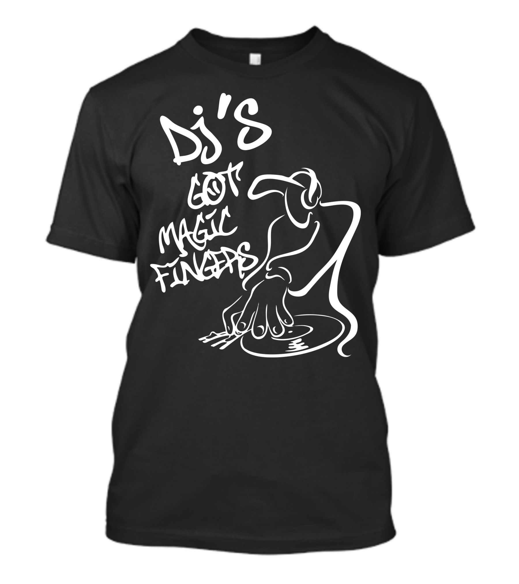 DJ's Got Magic Fingers Turntable Art Grooves T-Shirt
