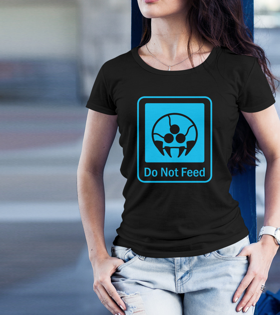 Do Not Feed Metroid Caution Sign T-Shirt