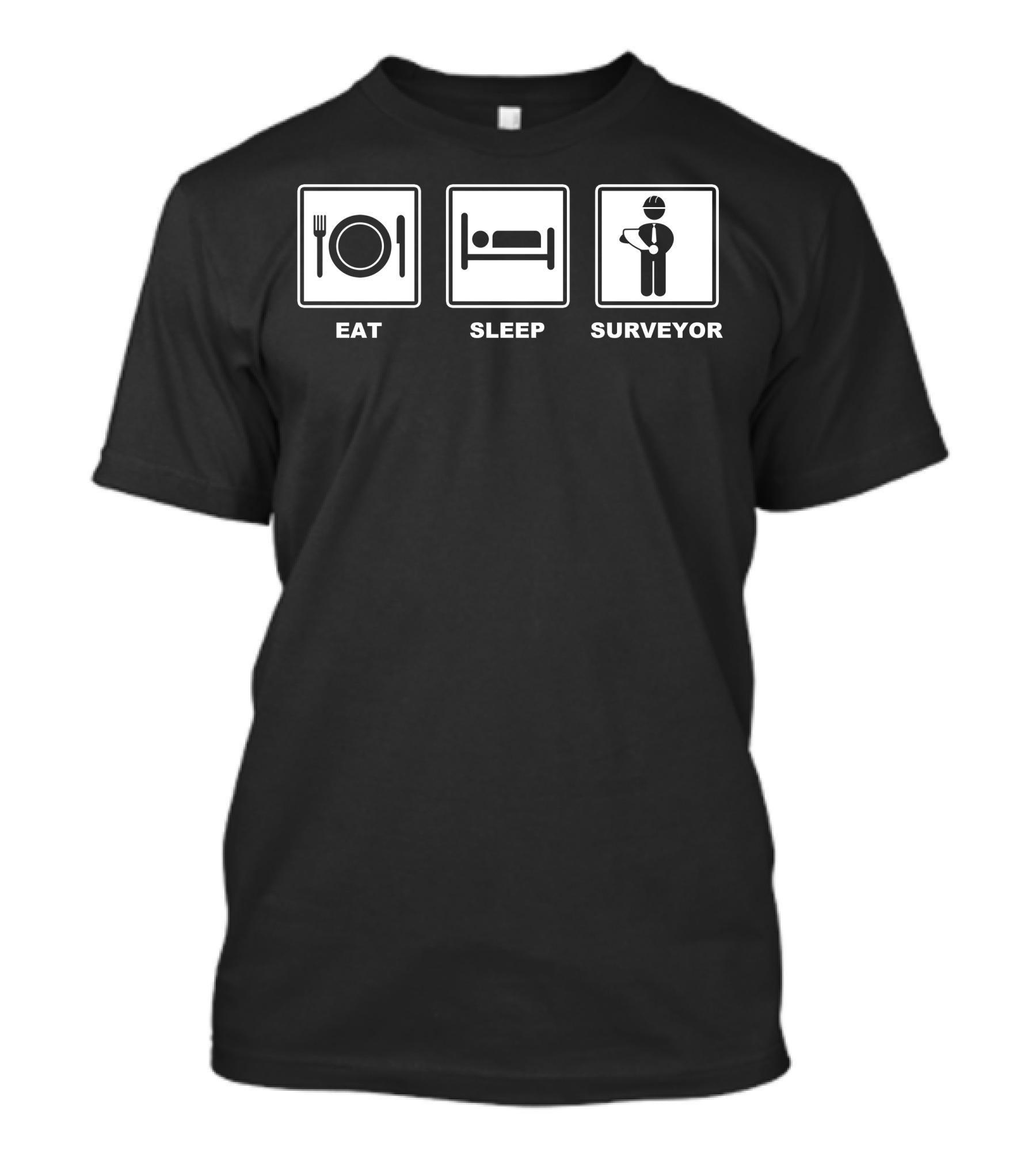 Eat Sleep Surveyor Iconic Lifestyle Routine T-Shirt