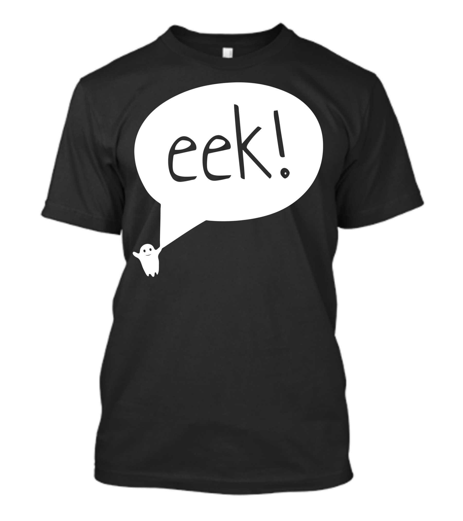 Eek Ghost Speech Bubble Halloween T-Shirt