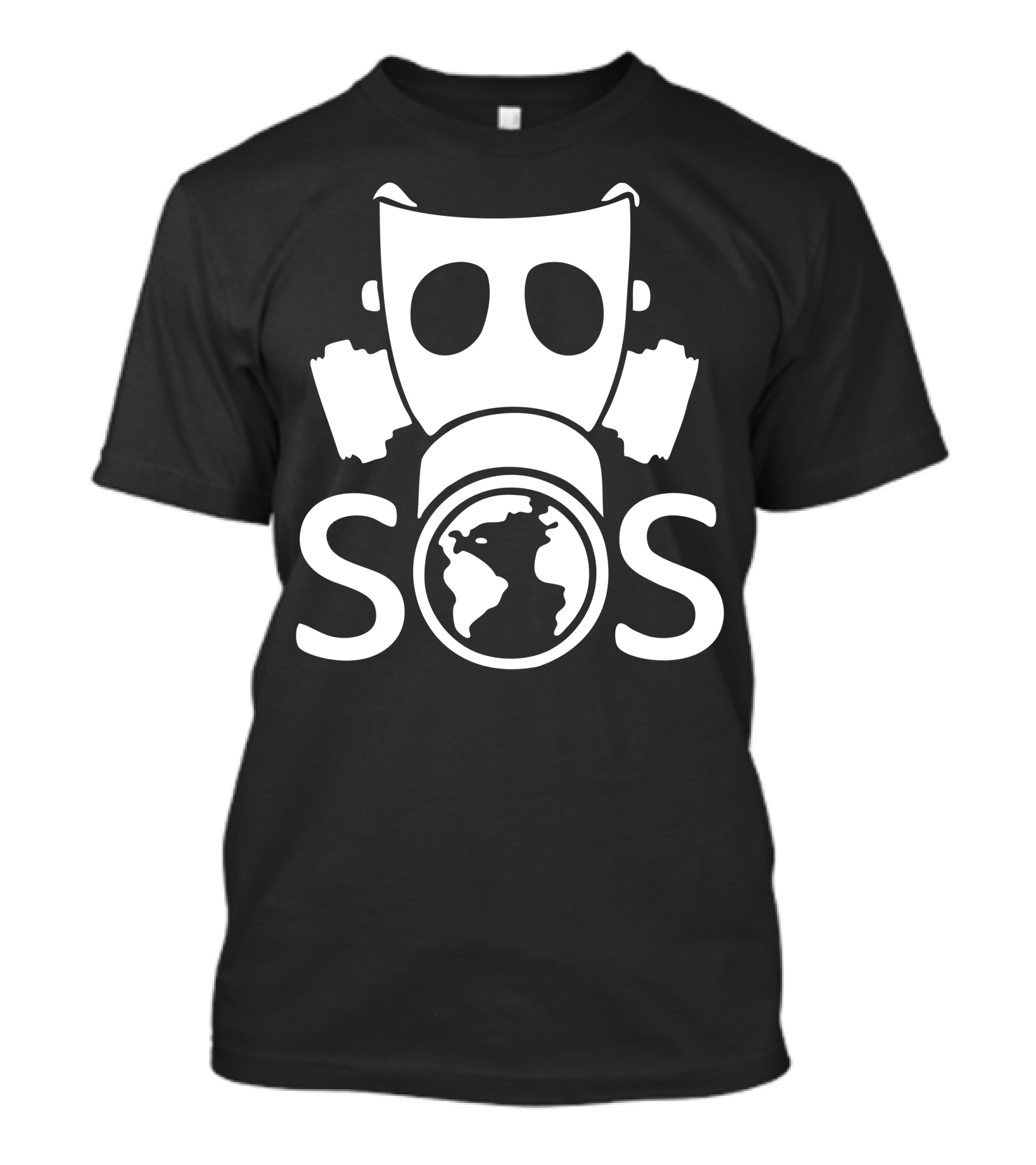 SOS Environmental Sustainable Earth Gas Mask T-Shirt
