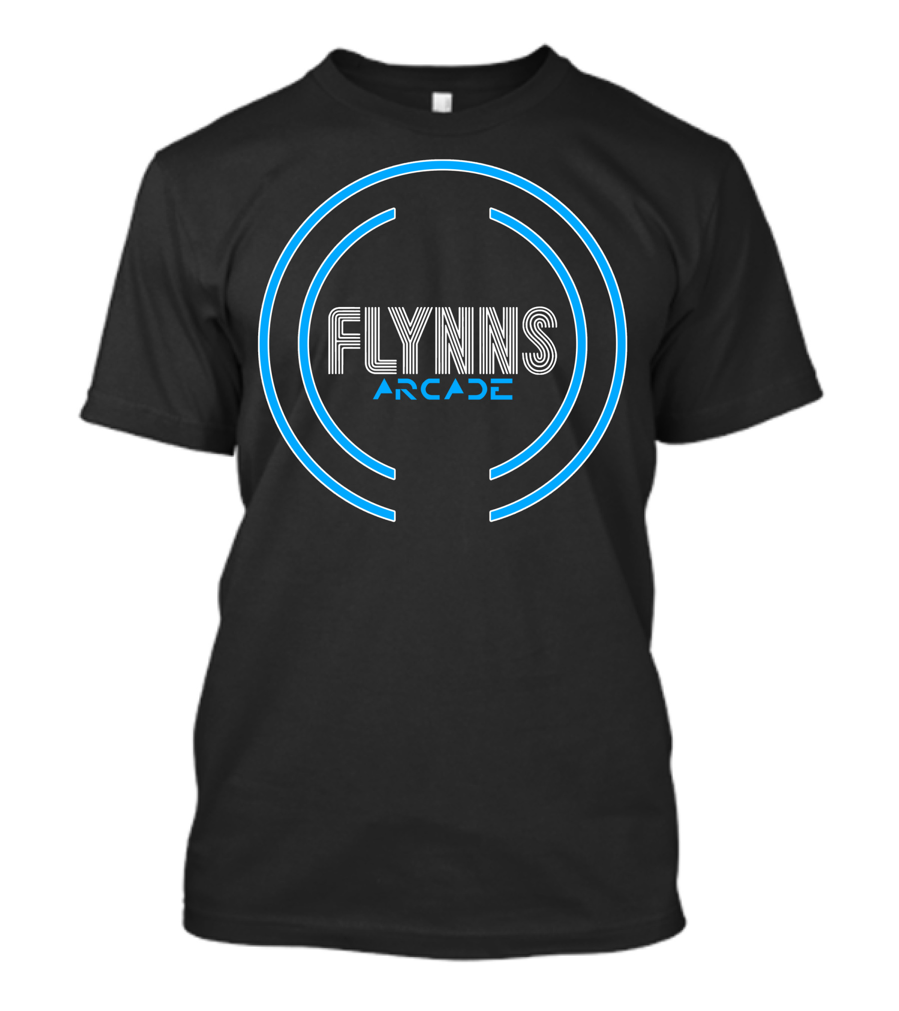 Flynns Arcade Tron Style Retro Gaming Circle T-Shirt