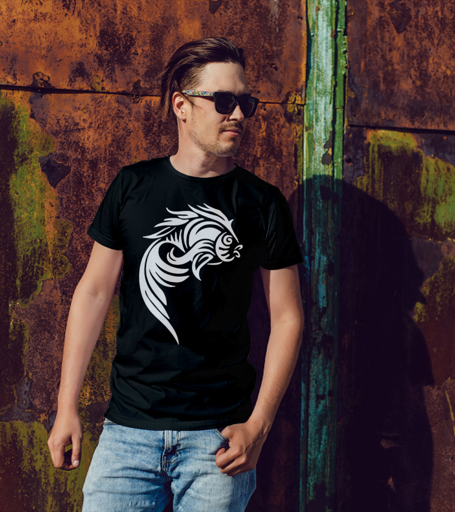 Goldfish Tribal Tattoo T-Shirt