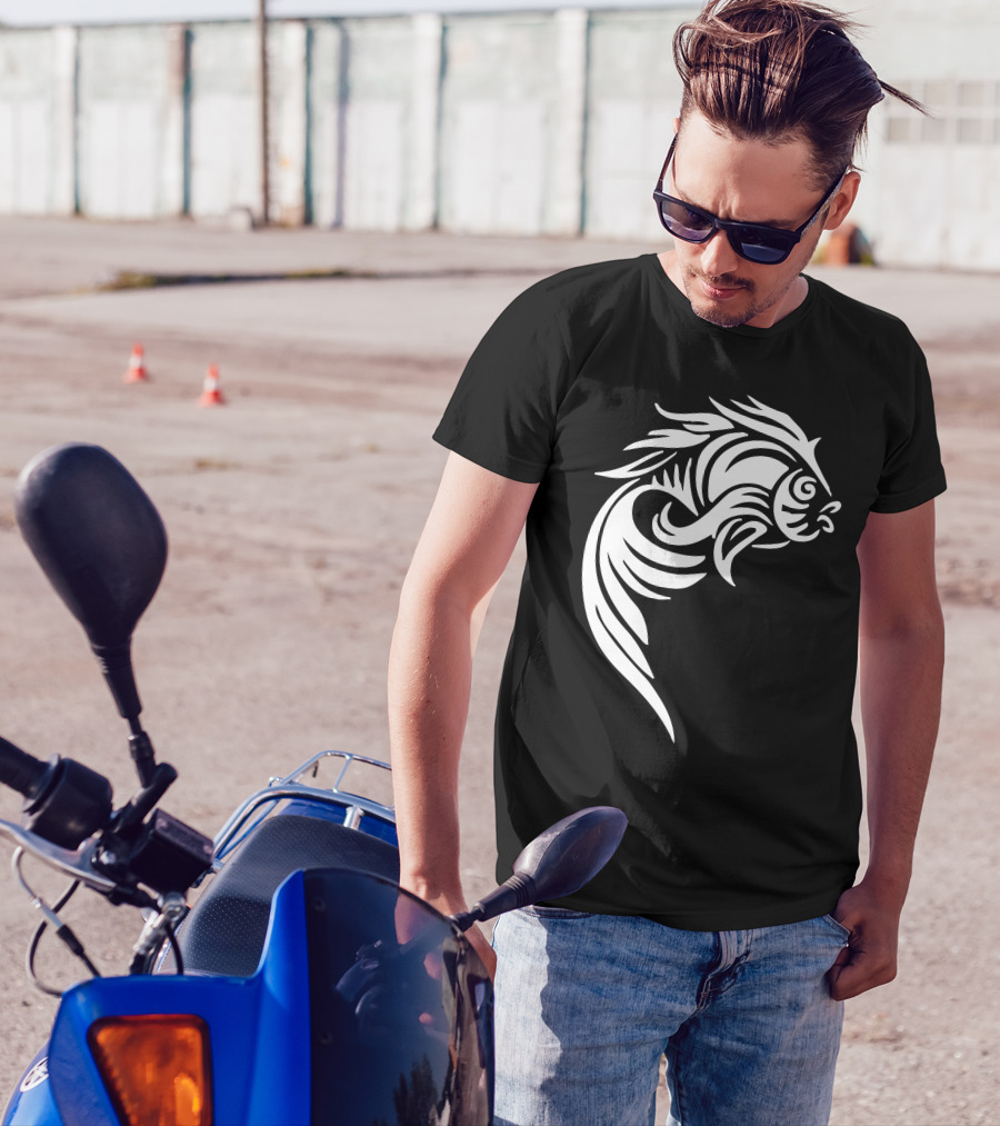 Goldfish Tribal Tattoo T-Shirt