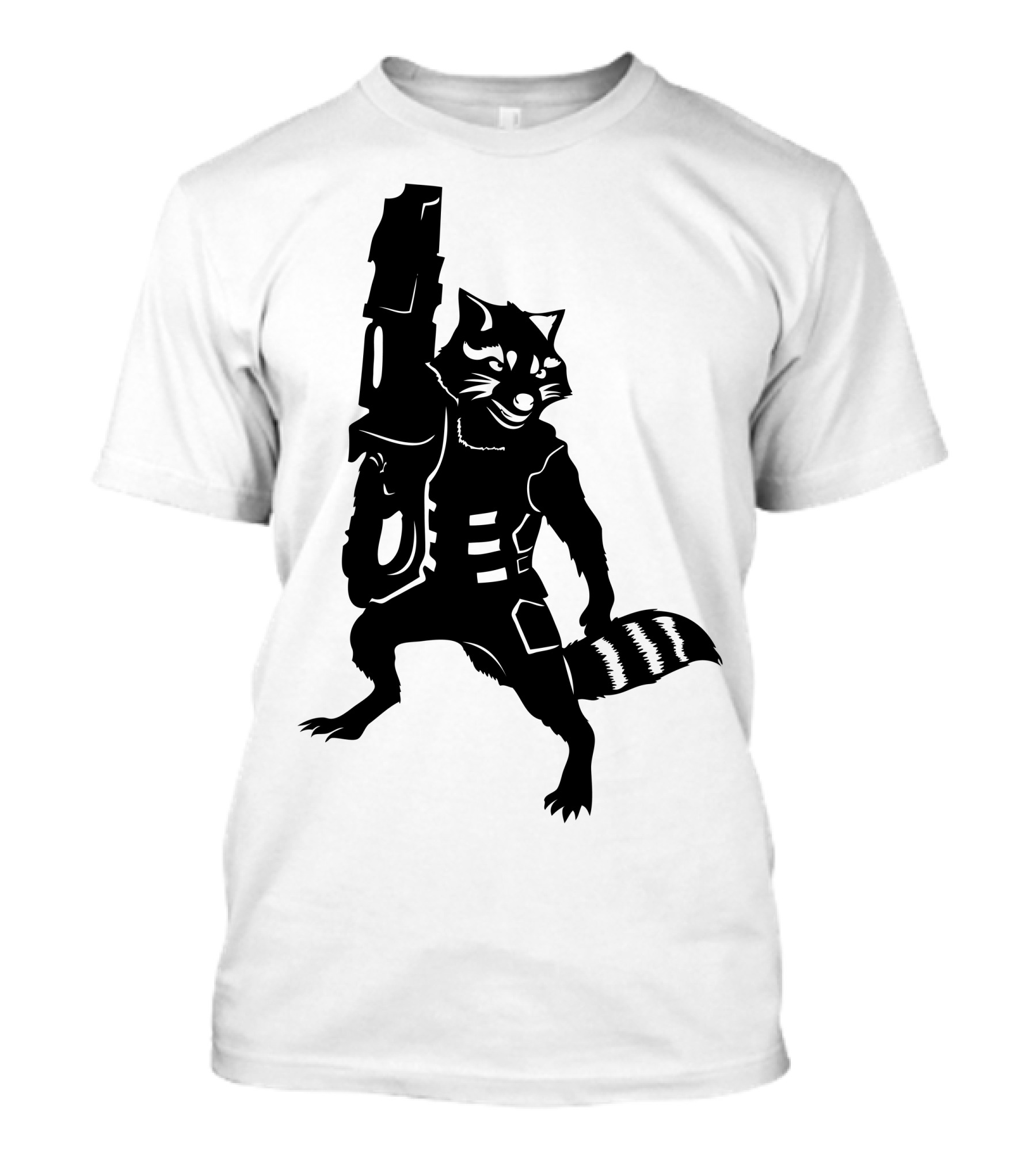 Rocket Raccoon Guardian Silhouette Warrior T-Shirt